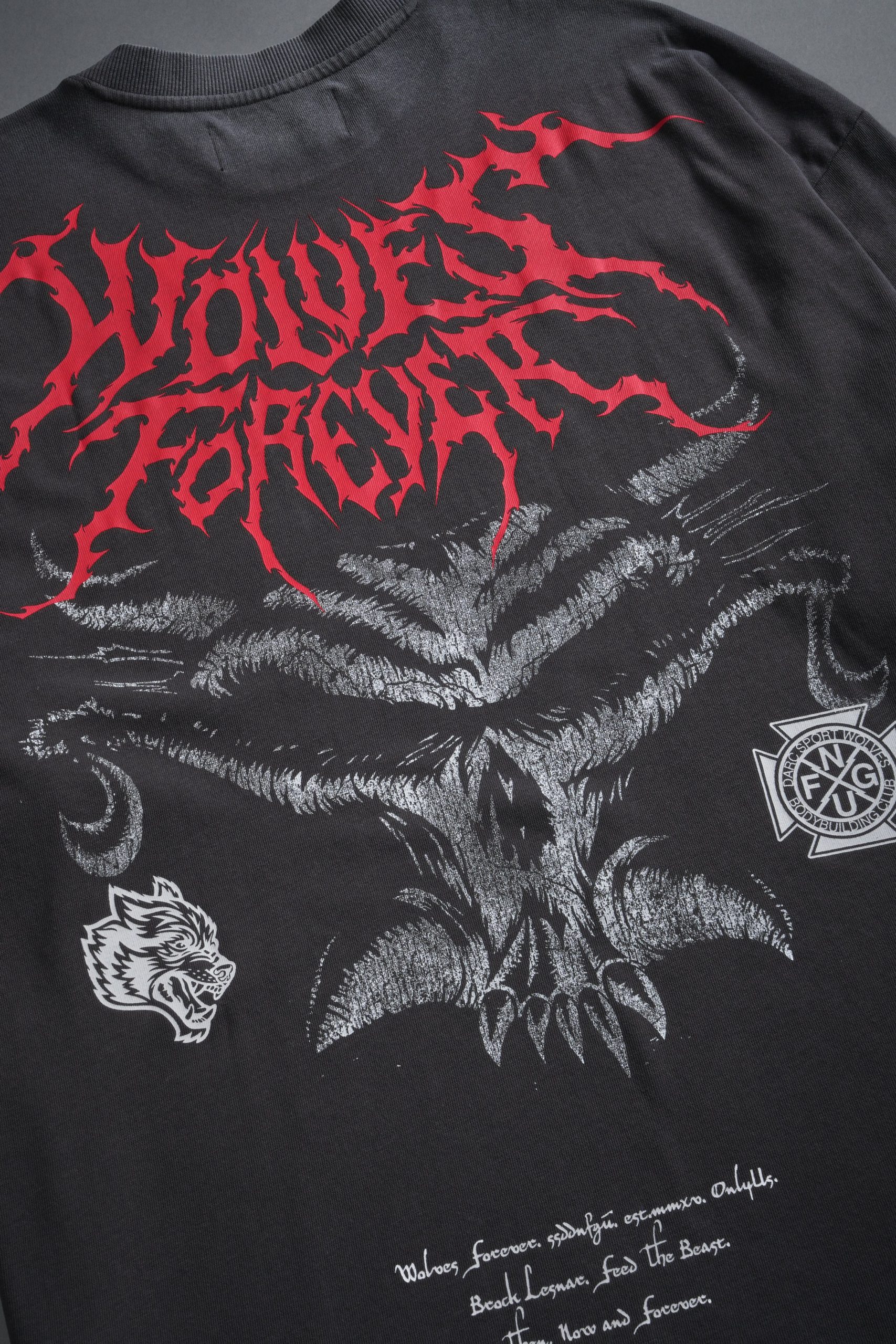 Feed the Beast Premium Oversized Tee in Wolf Gray - Image 10