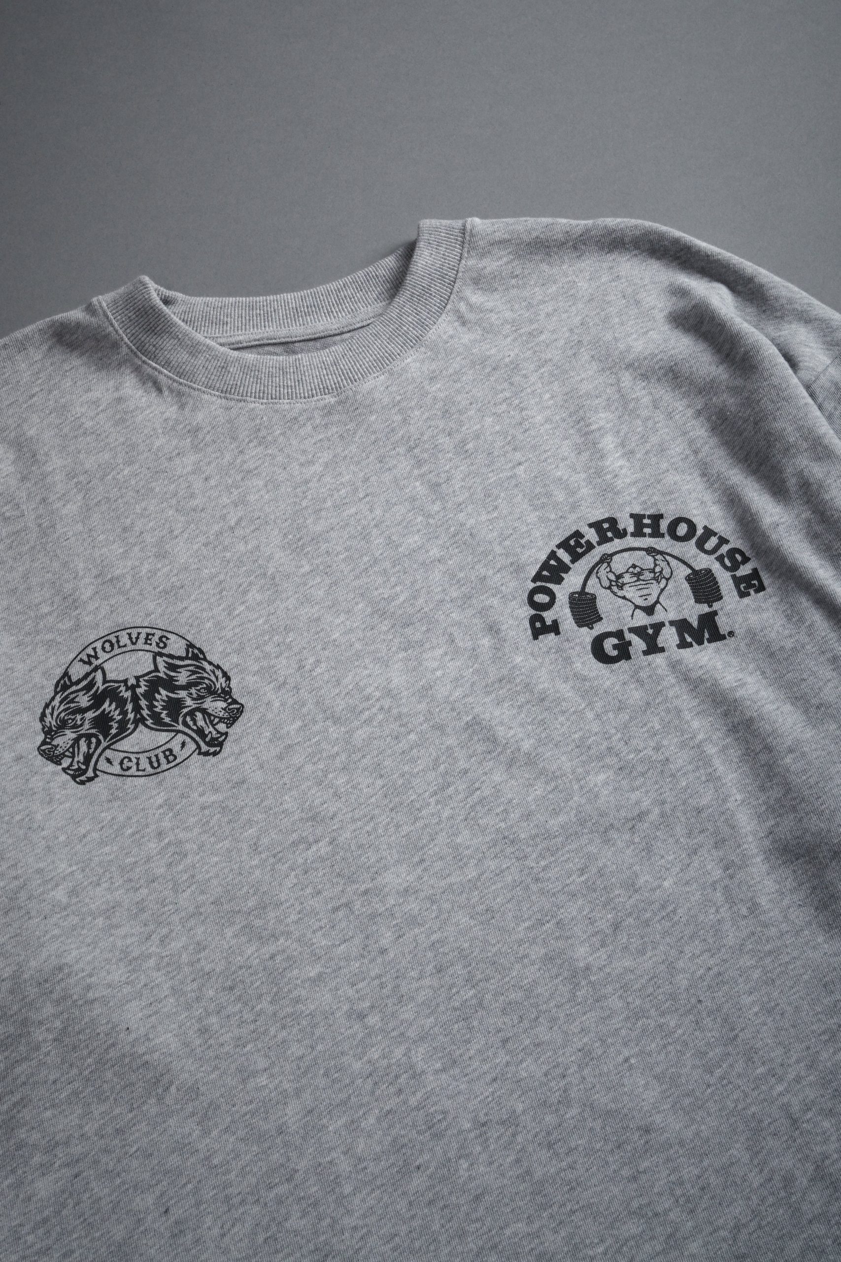 Powerhouse Hesh Premium Oversized Tee in Light Athletic Gray - Image 7