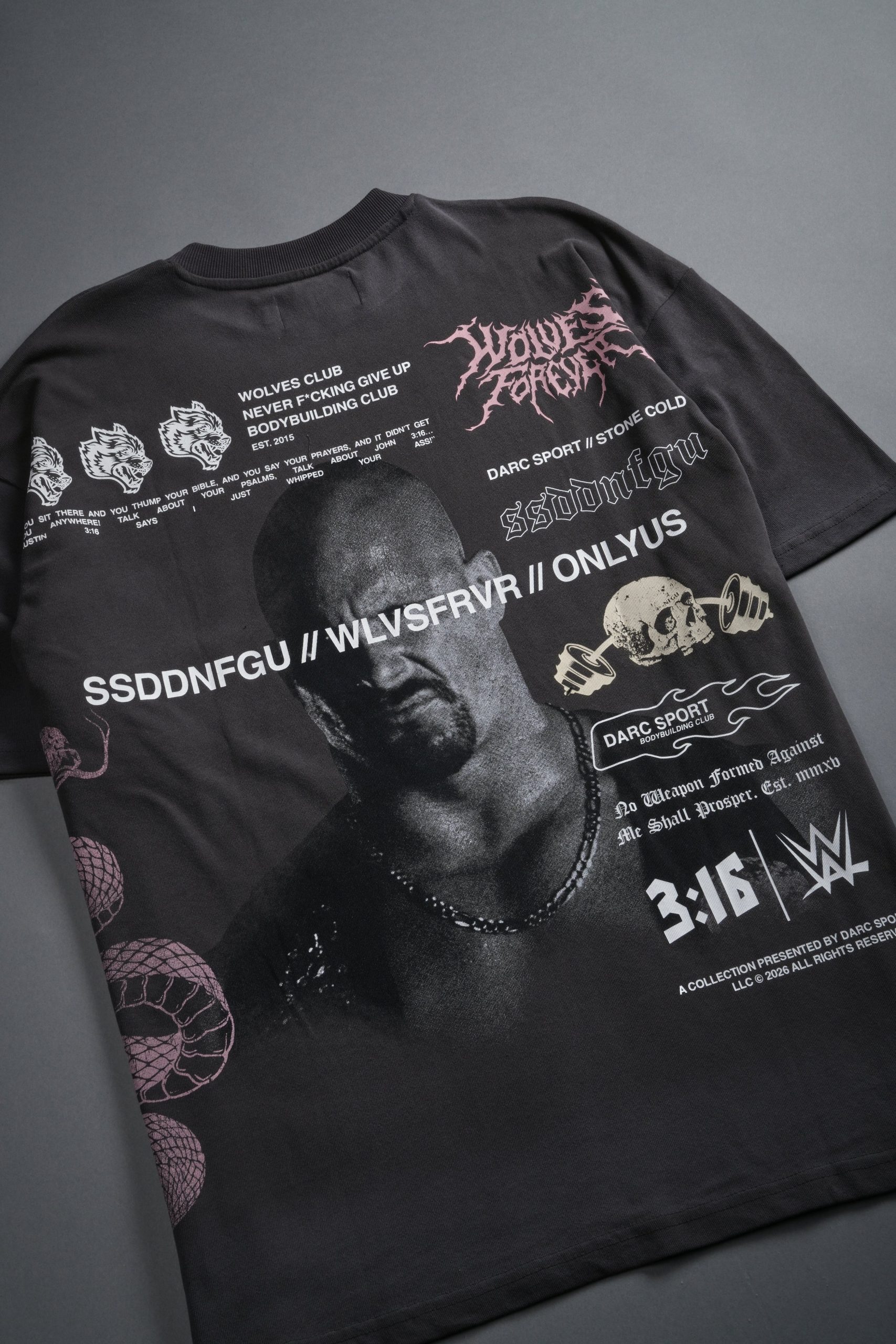 Stone Cold Law Premium Oversized Tee in Wolf Gray Drift Wash - Image 10