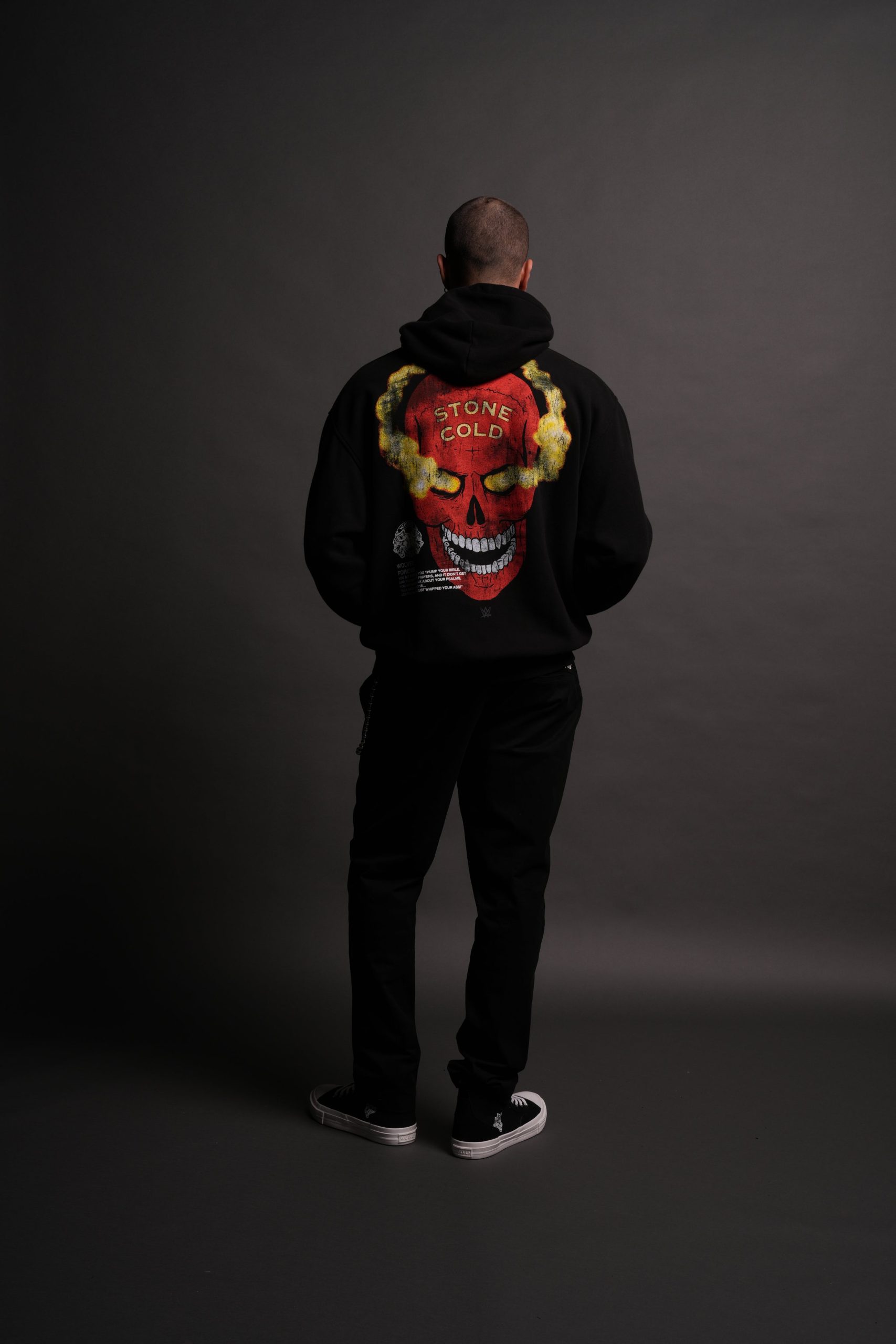 Stone Cold Pierce Hoodie in Black - Image 5