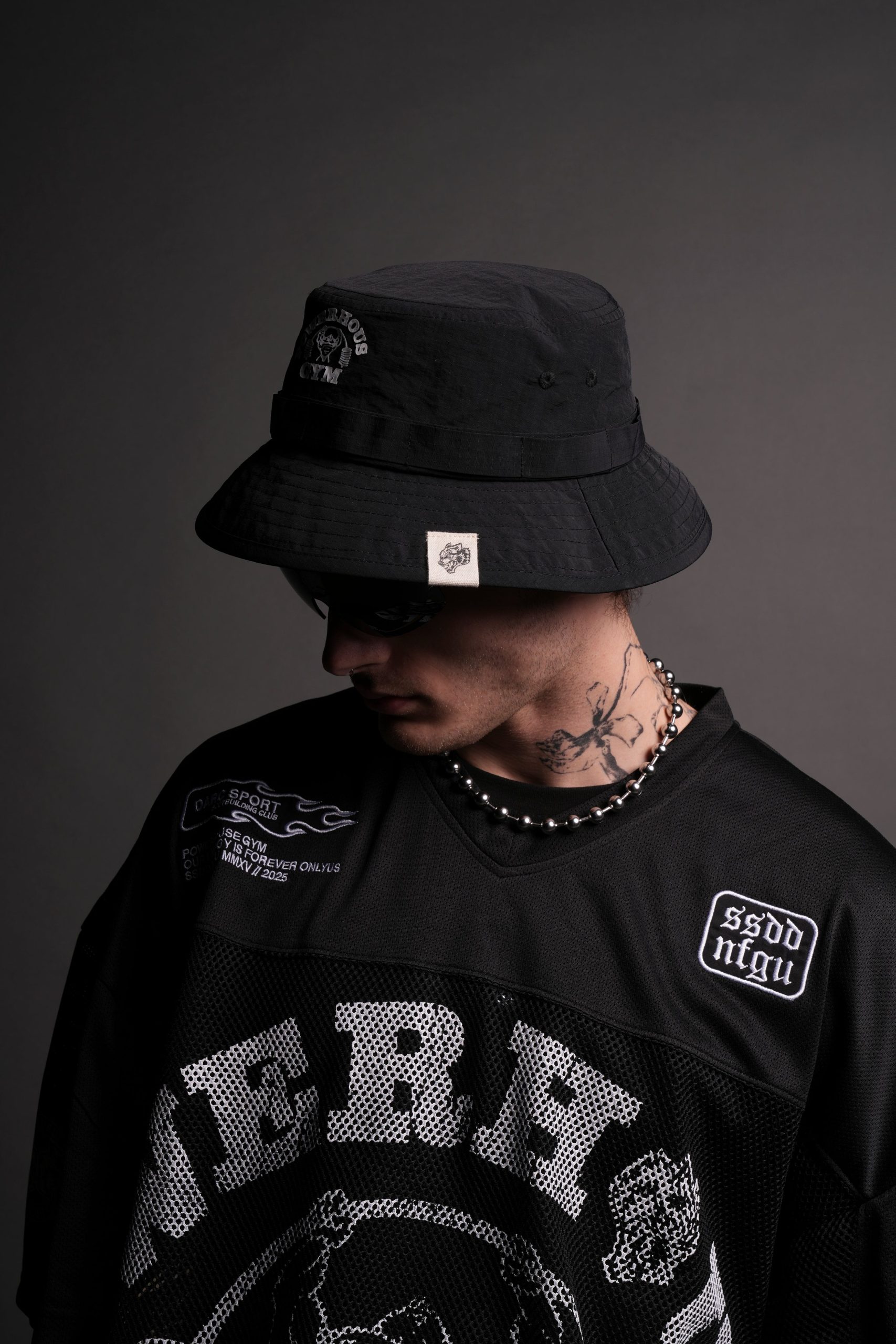 Powerhouse Of The Wolves Forever Boonie Bucket Hat in Black - Image 8