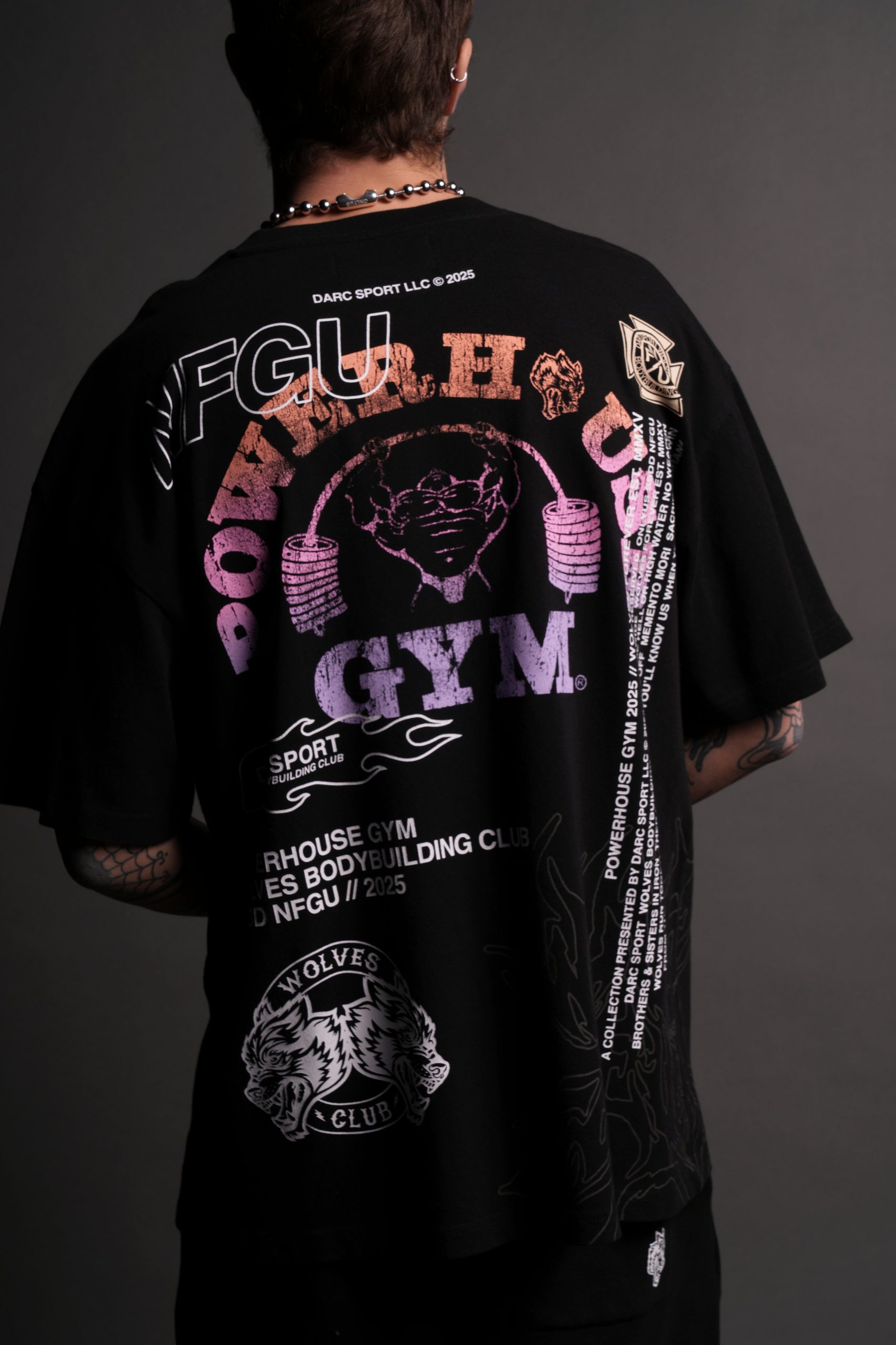 NFGU Powerhouse Premium Oversized Tee in Black - Image 9