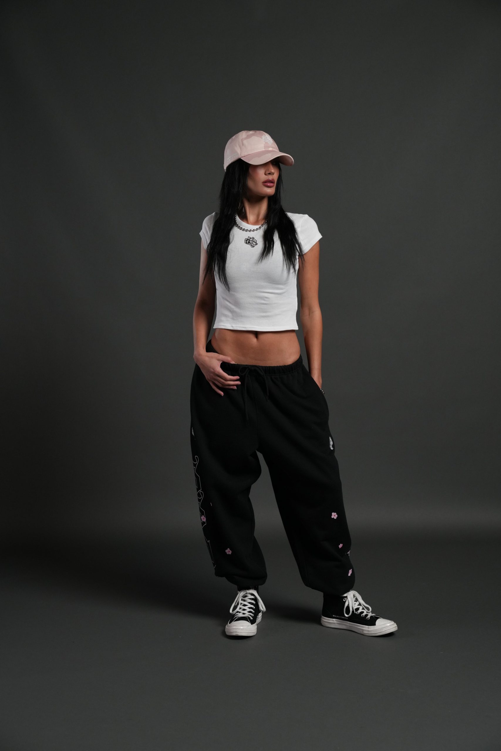 Moth Flames V2 Baby Tee in White - Image 3