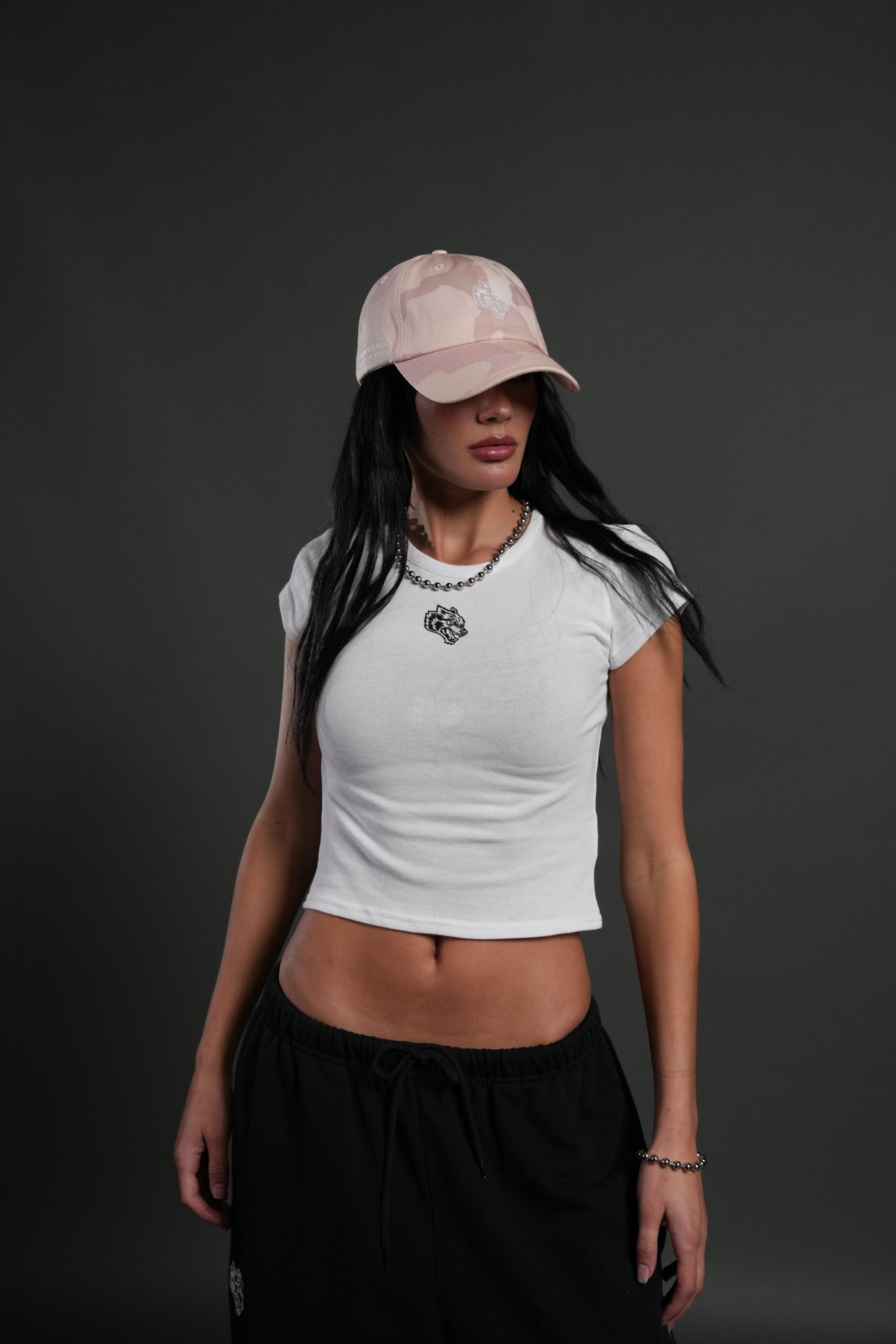 Moth Flames V2 Baby Tee in White