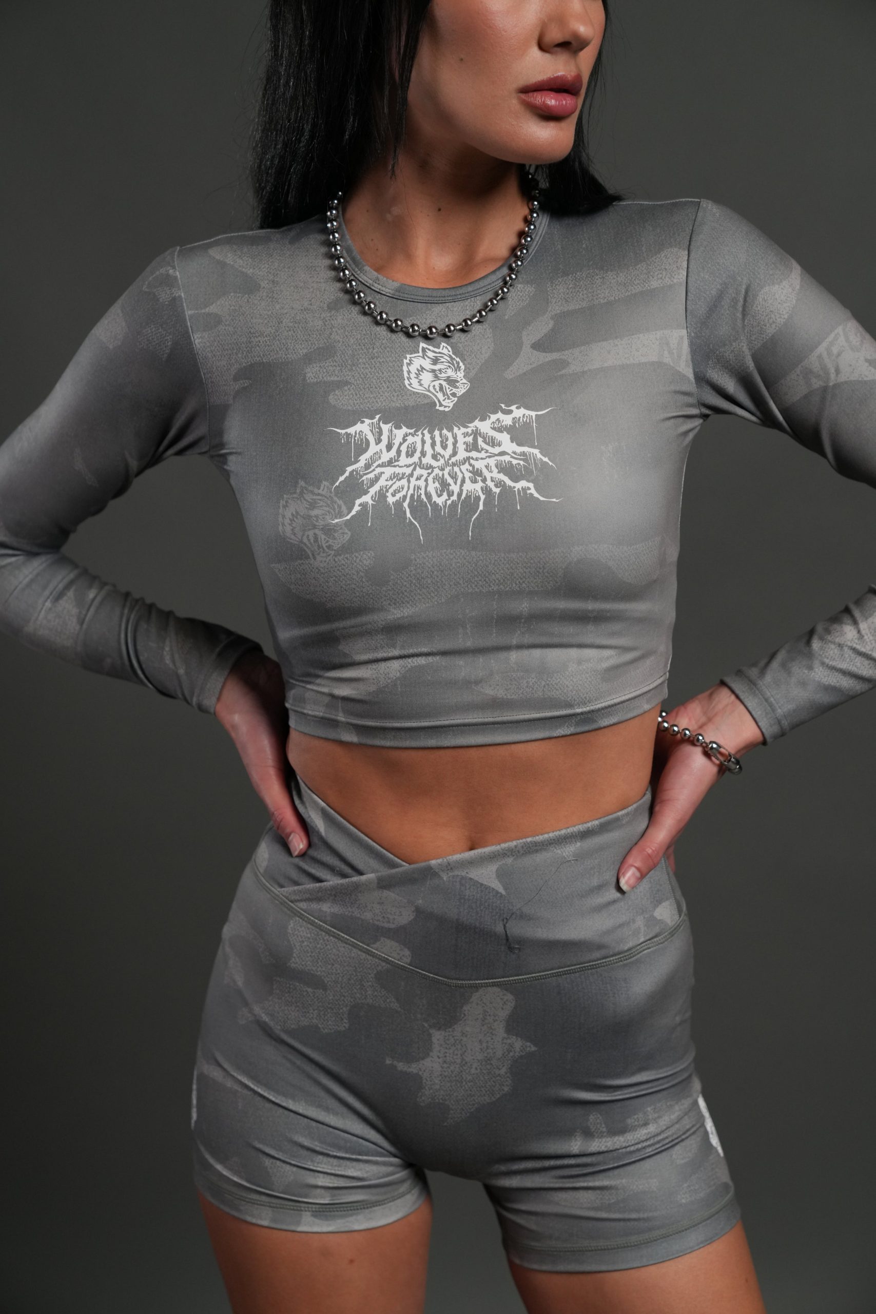 Dual Pearl Shorts in Lush Vintage Woodland Camo - Image 6