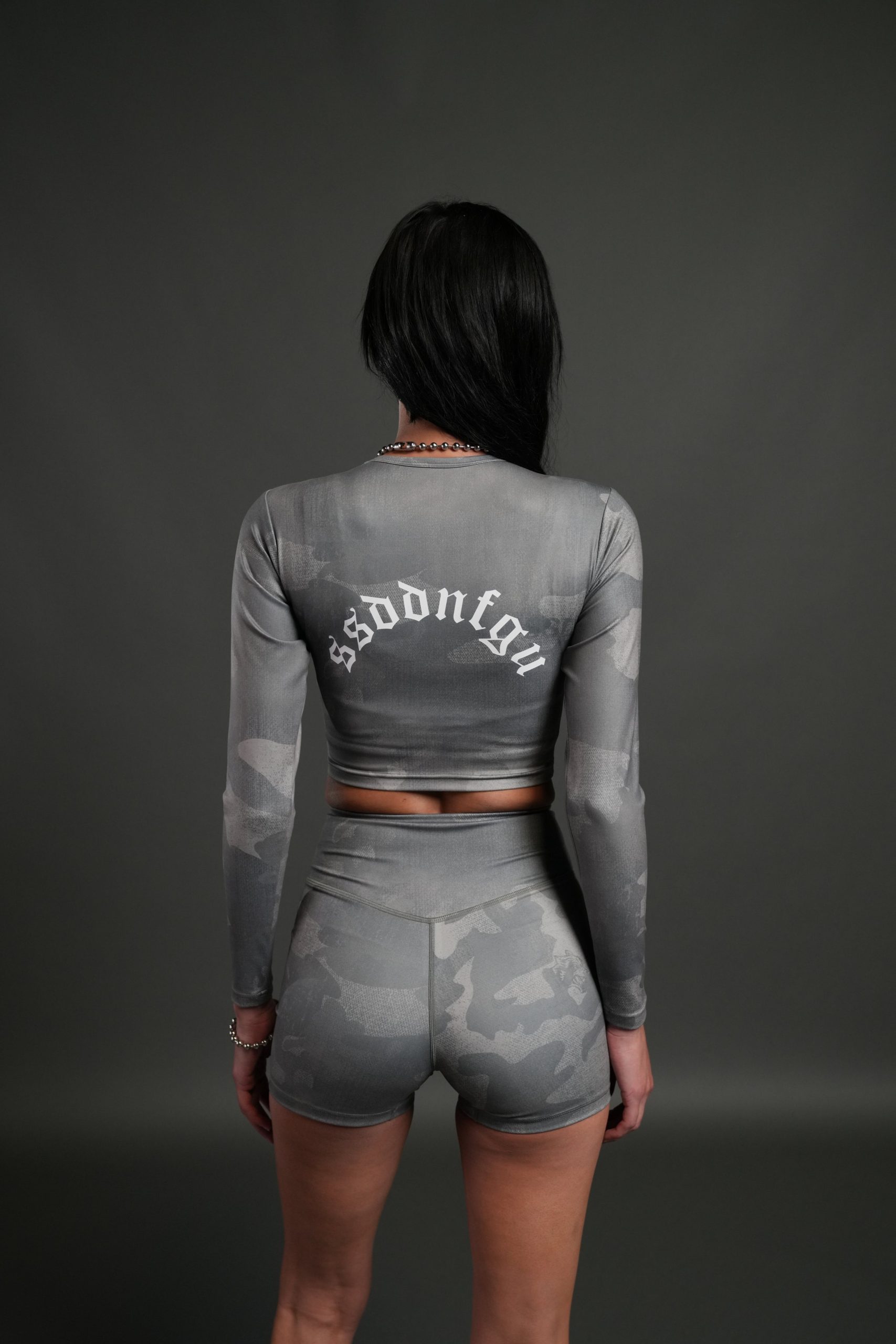 Dual Pearl Shorts in Lush Vintage Woodland Camo - Image 3