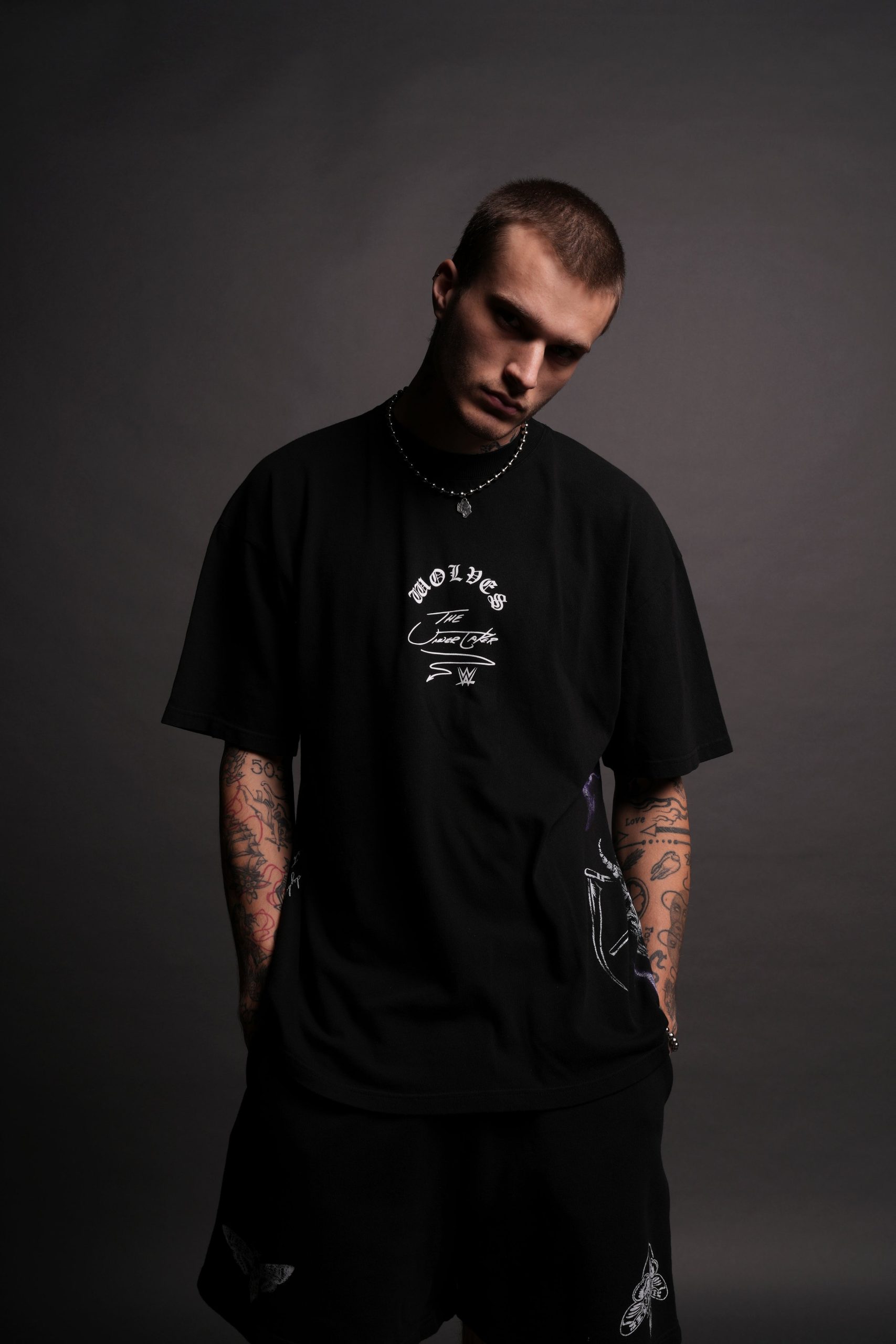 Snake Eyes Side By Side Series Oversized Tee in Black - Image 2