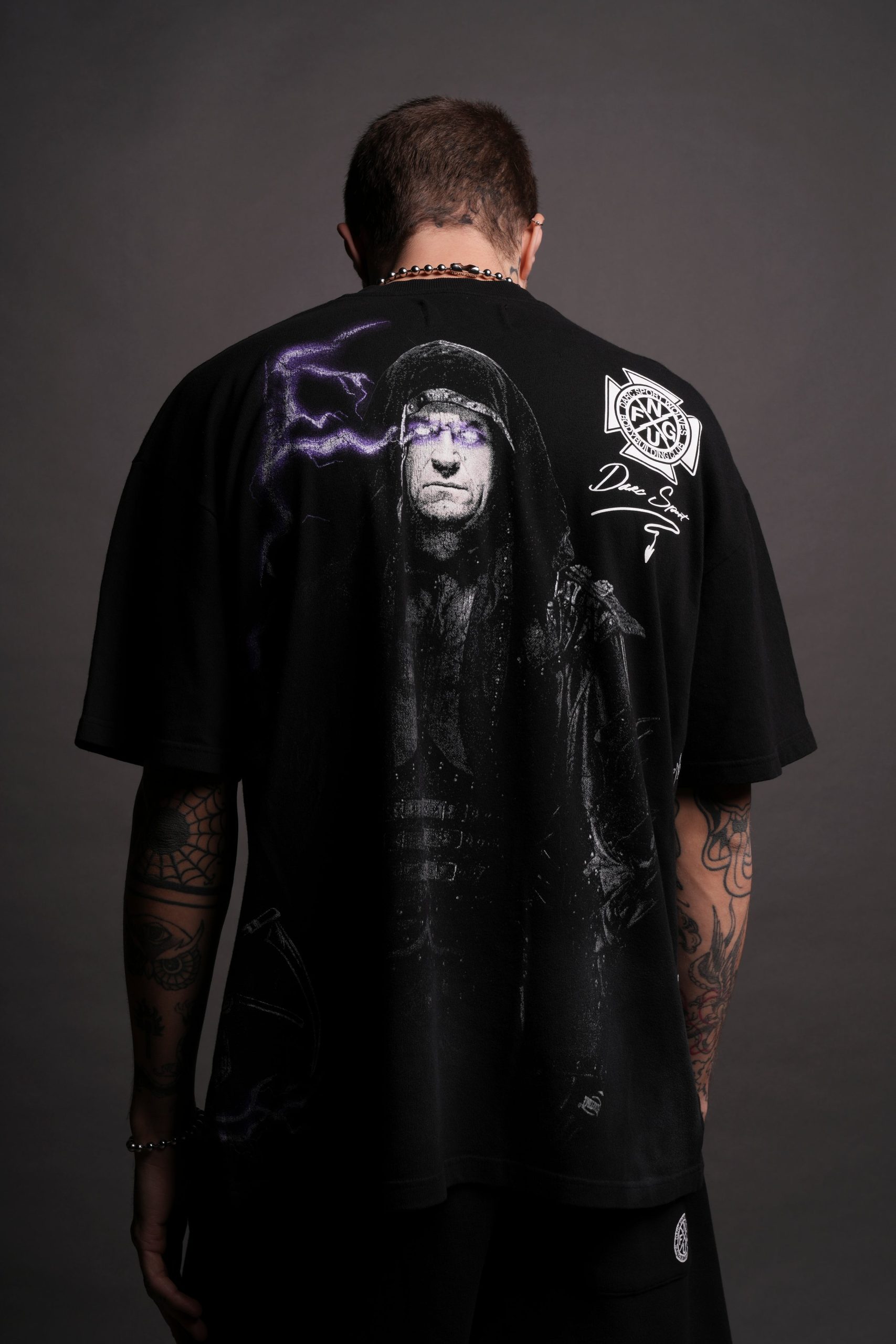 Snake Eyes Side By Side Series Oversized Tee in Black - Image 9