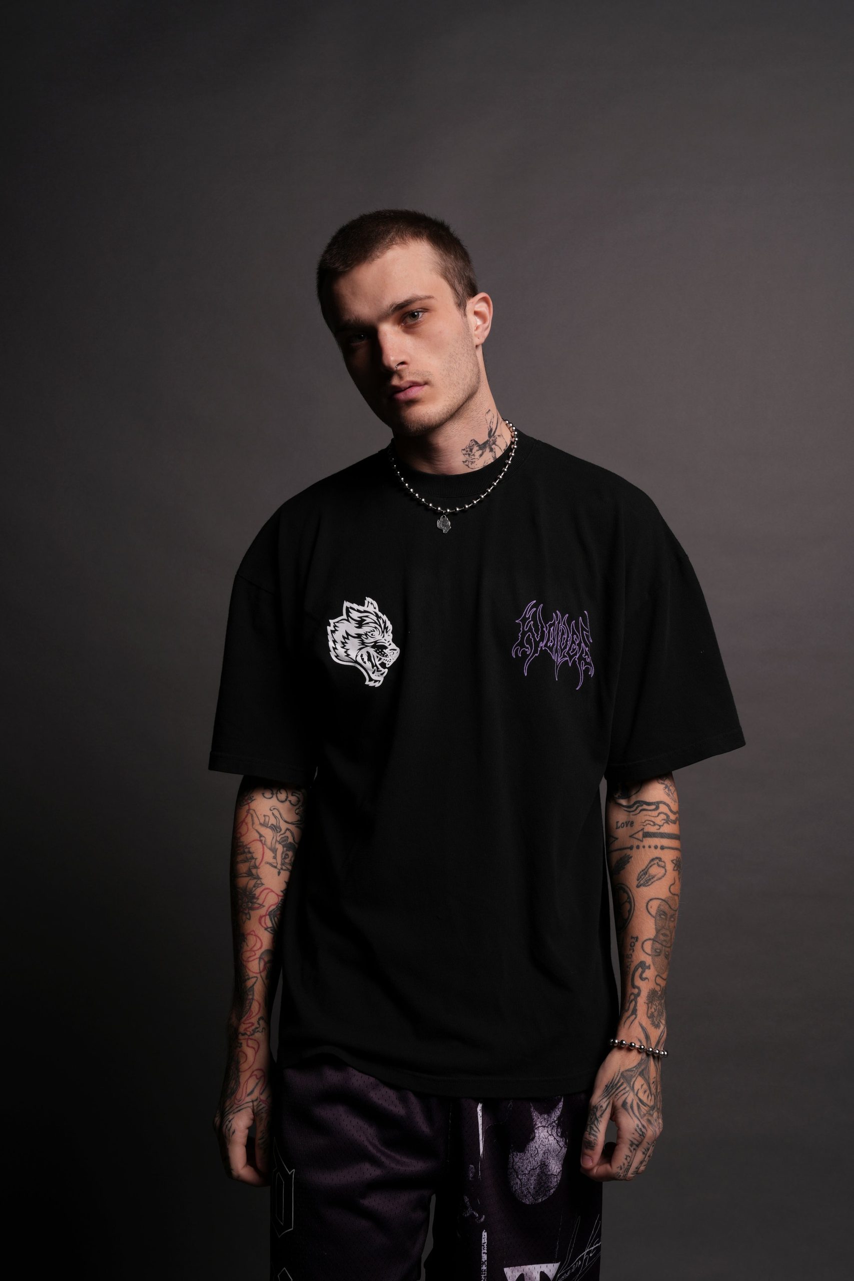 Risen Premium Oversized Tee in Black - Image 4