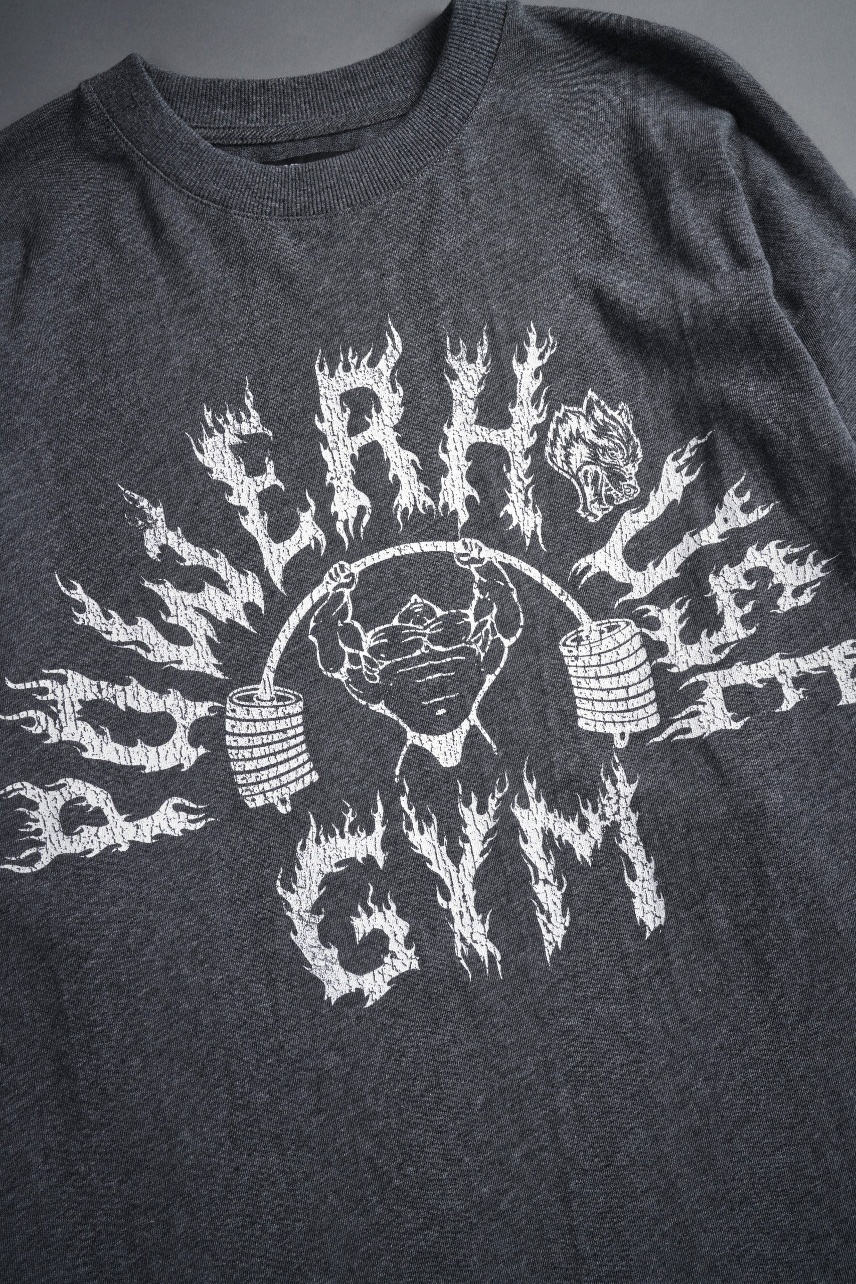 Iron Flame Premium Oversized Tee in Darc Heather Gray - Image 6