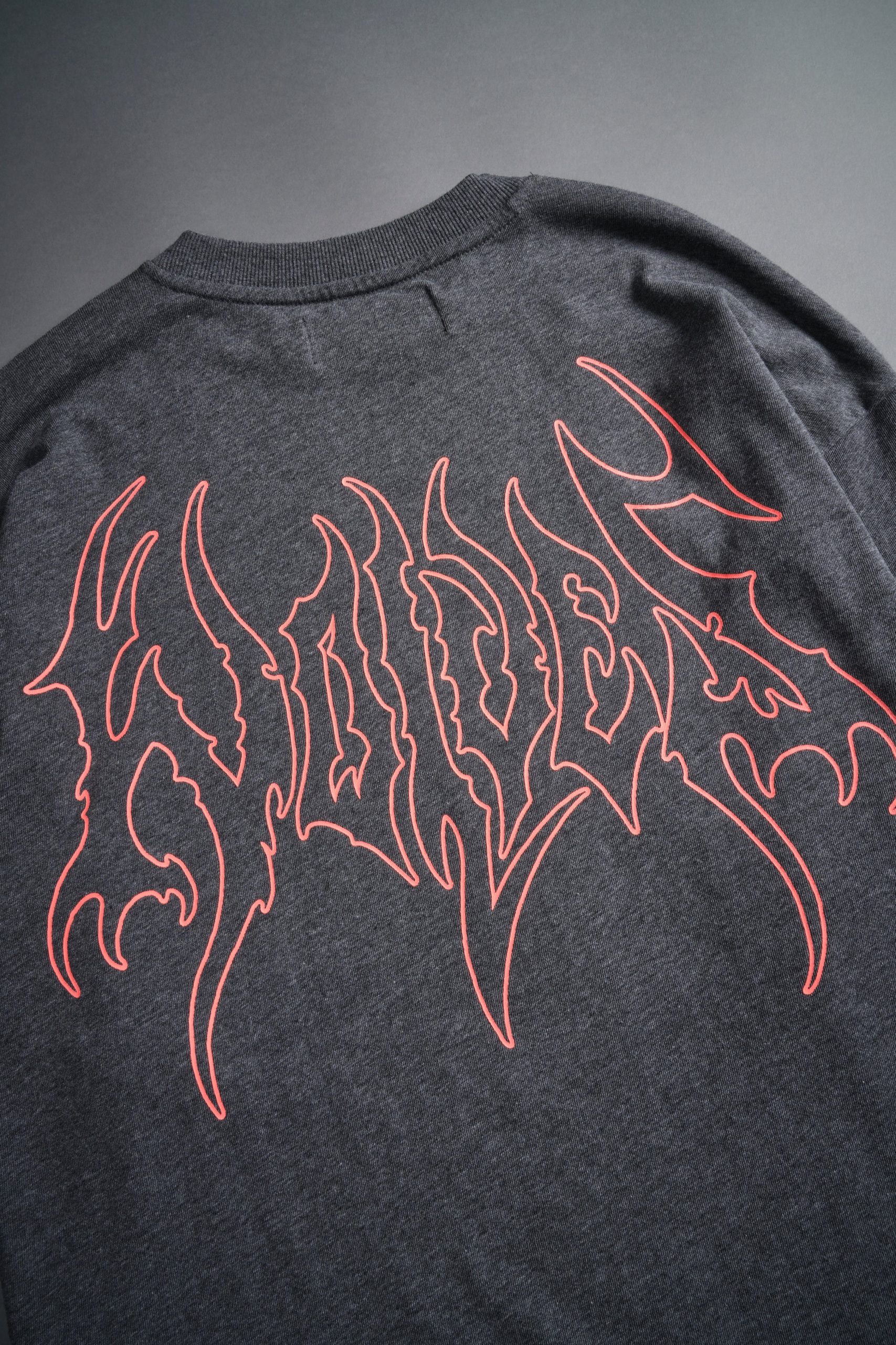 Iron Flame Premium Oversized Tee in Darc Heather Gray - Image 8