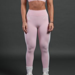 Chopper Wolf Celine Stripe Energy Leggings in Warm Blush