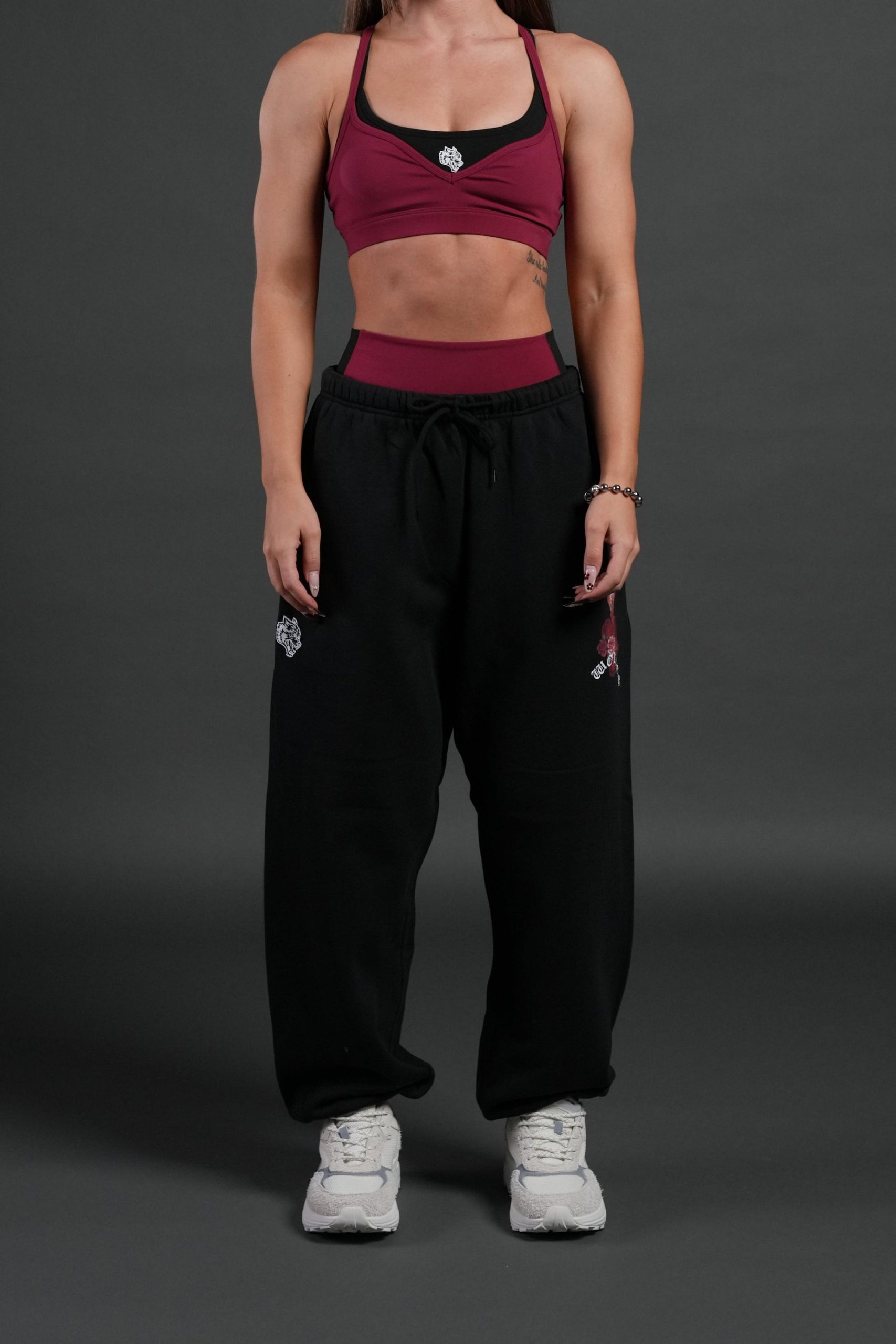 Heart Oath Unisex Lightweight Lounger Sweat Pants in Black - Image 6