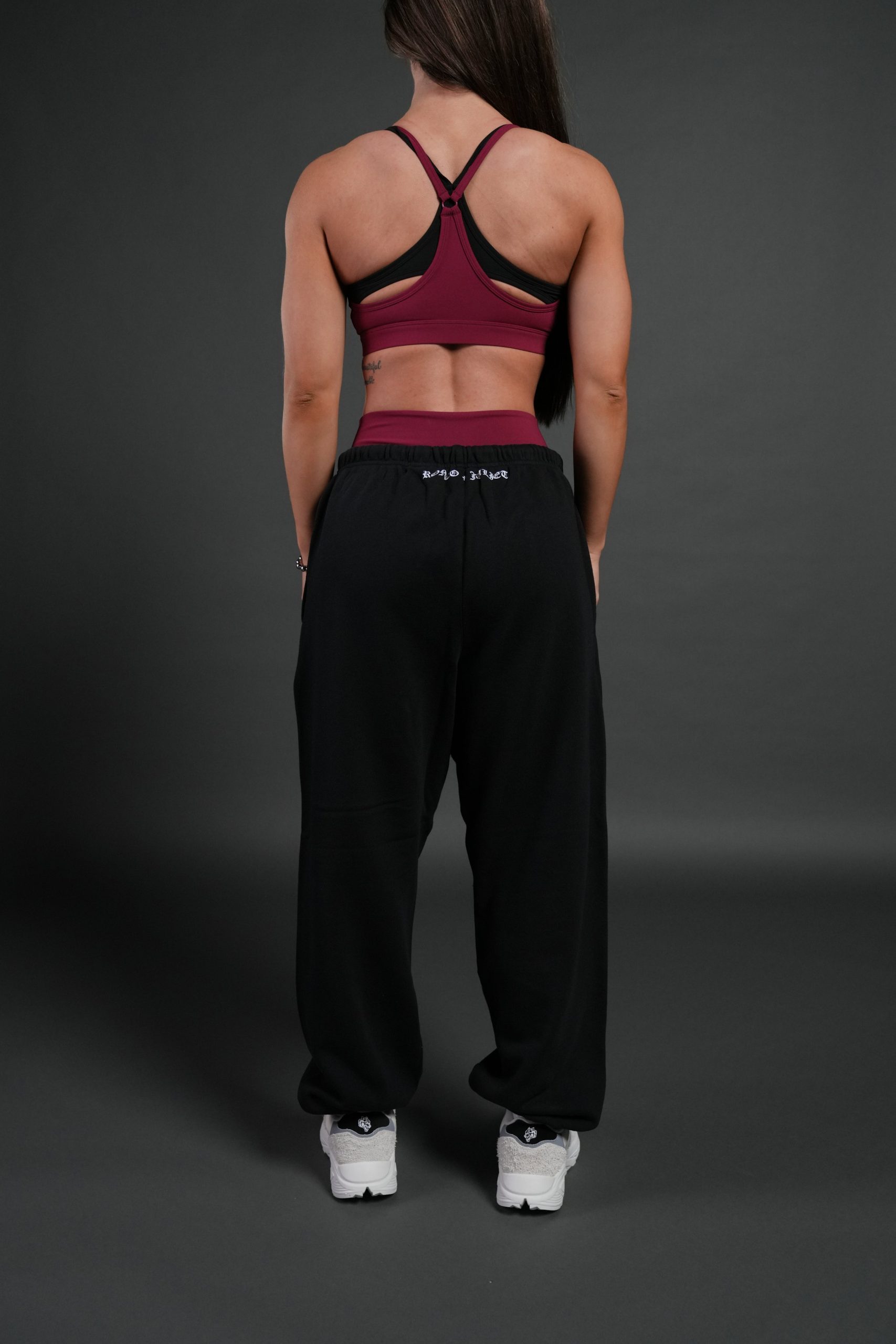 Heart Oath Unisex Lightweight Lounger Sweat Pants in Black - Image 8