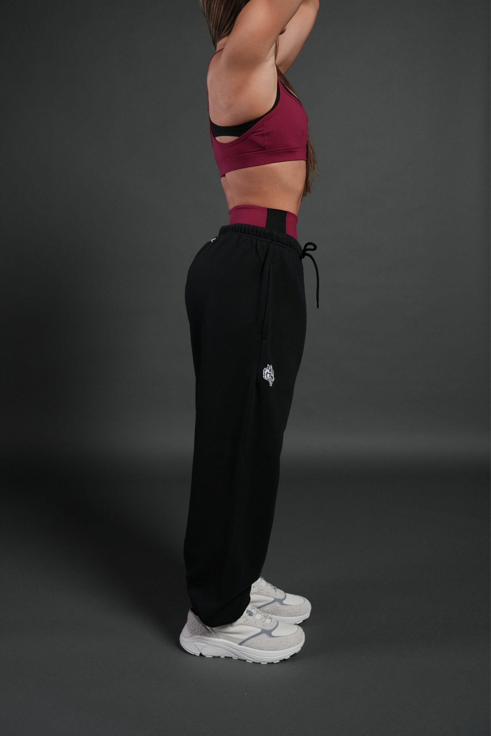 Heart Oath Unisex Lightweight Lounger Sweat Pants in Black - Image 9