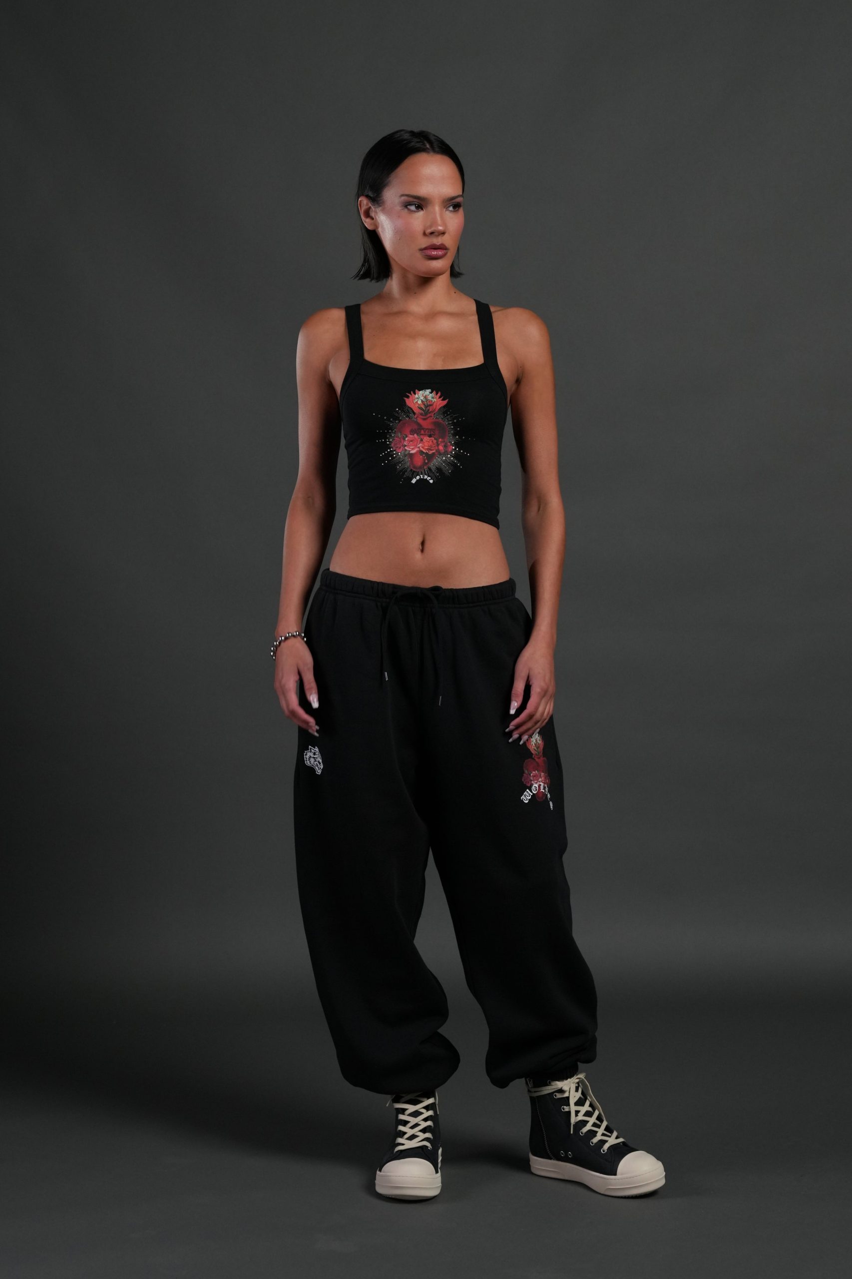 Heart Oath Ella Tank in Black - Image 3