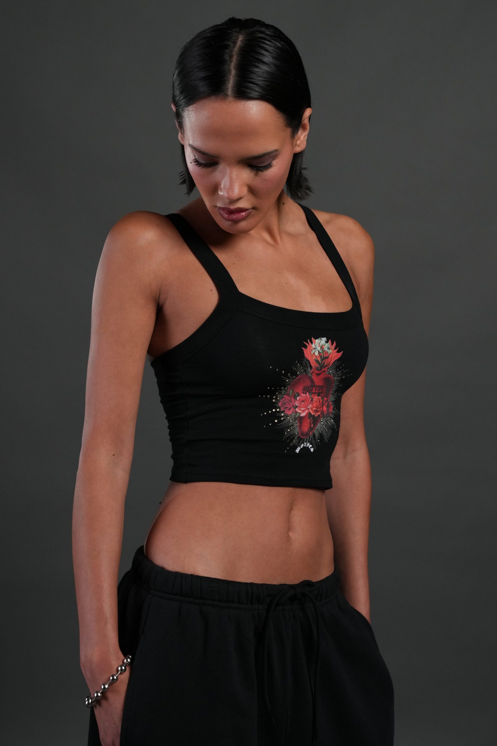 Heart Oath Ella Tank in Black - Image 8