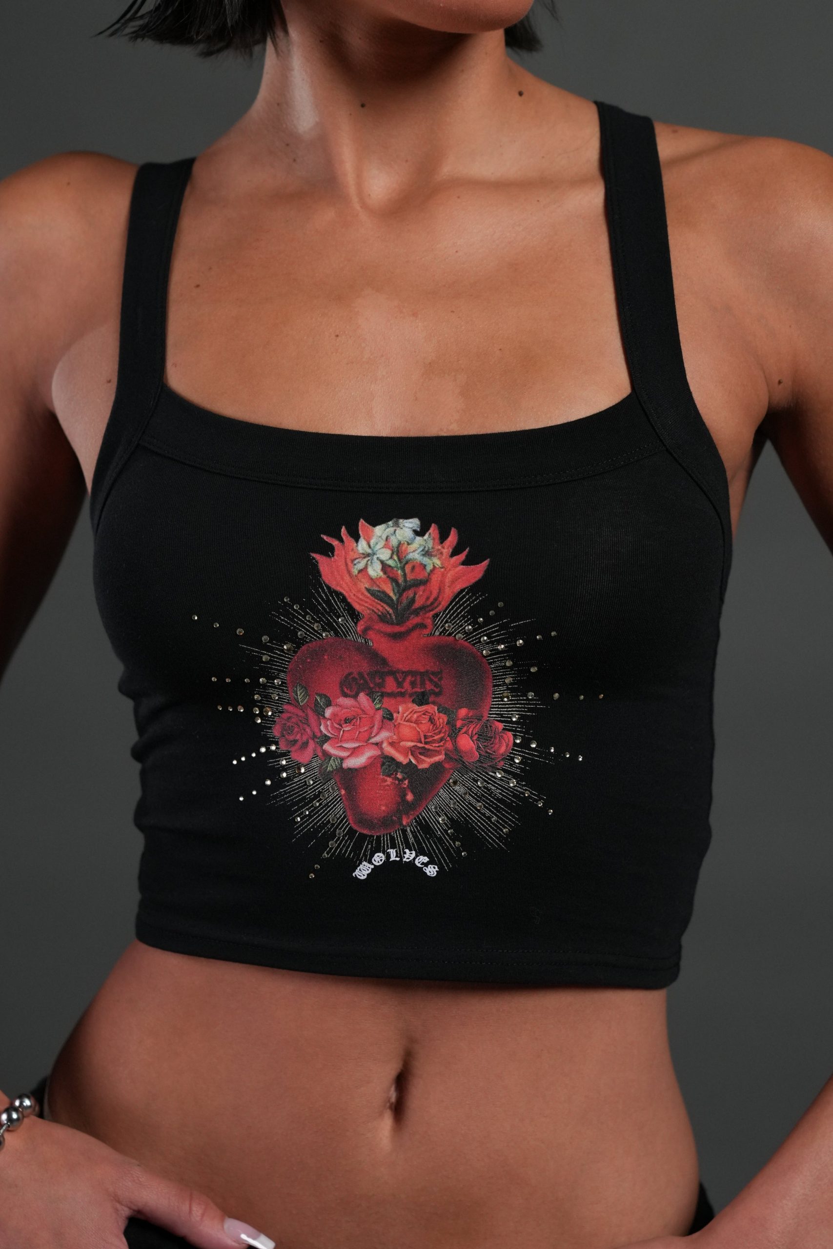 Heart Oath Ella Tank in Black - Image 5