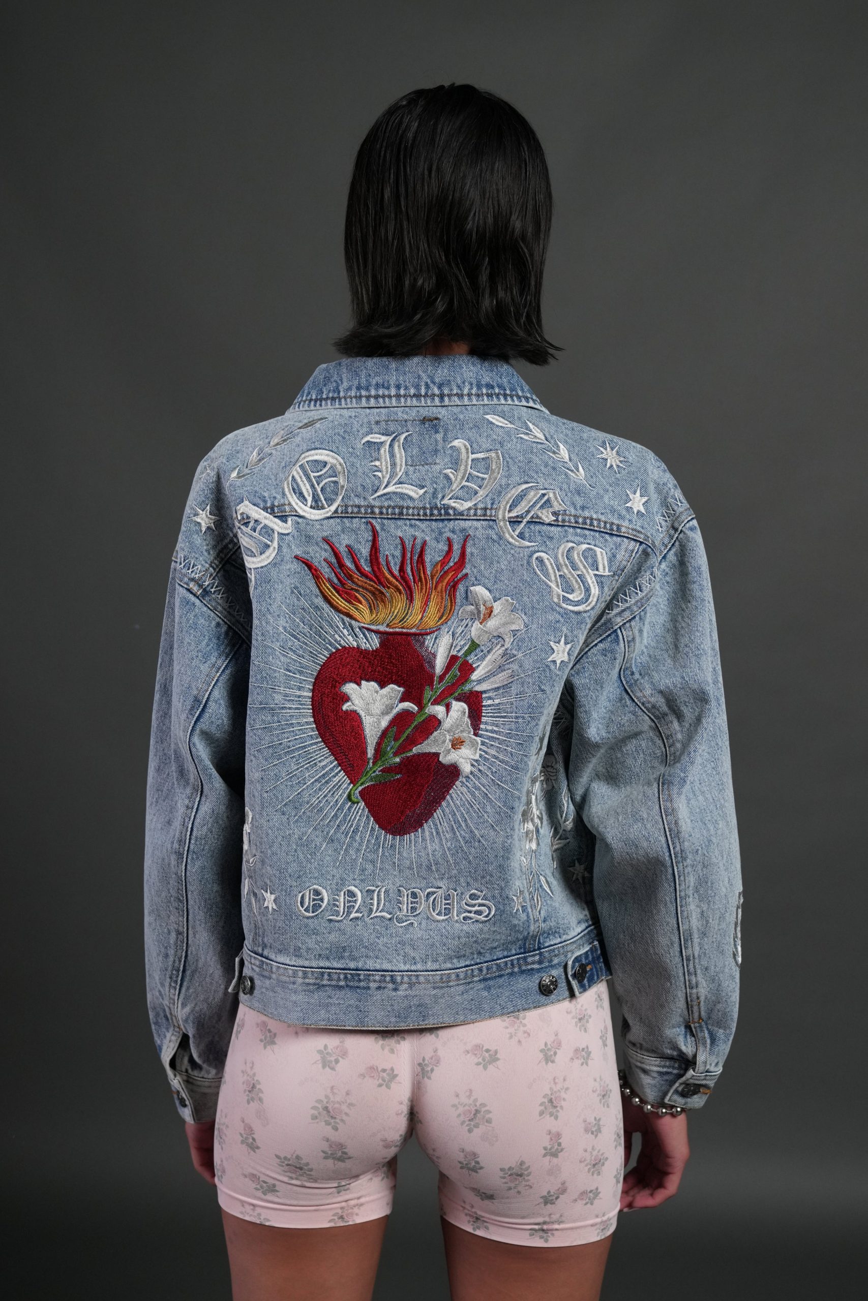Tales We Tell She American Denim Jacket in Light Wash - Image 2