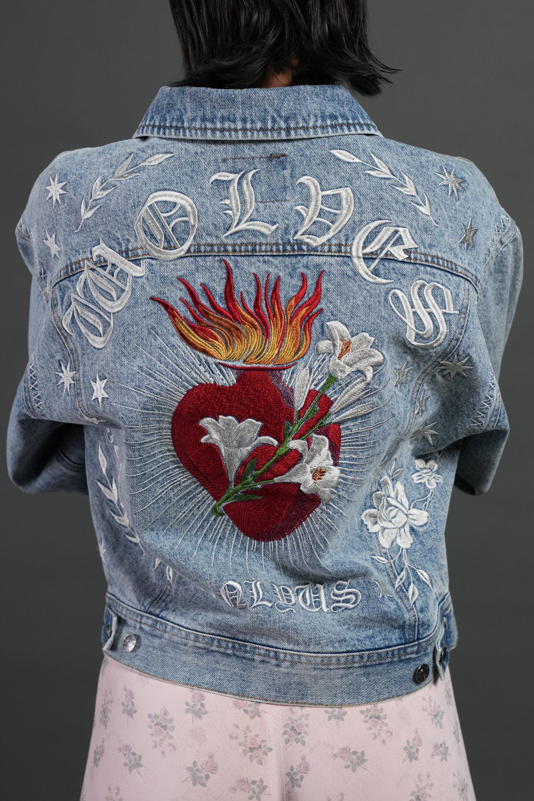 Tales We Tell She American Denim Jacket in Light Wash - Image 7