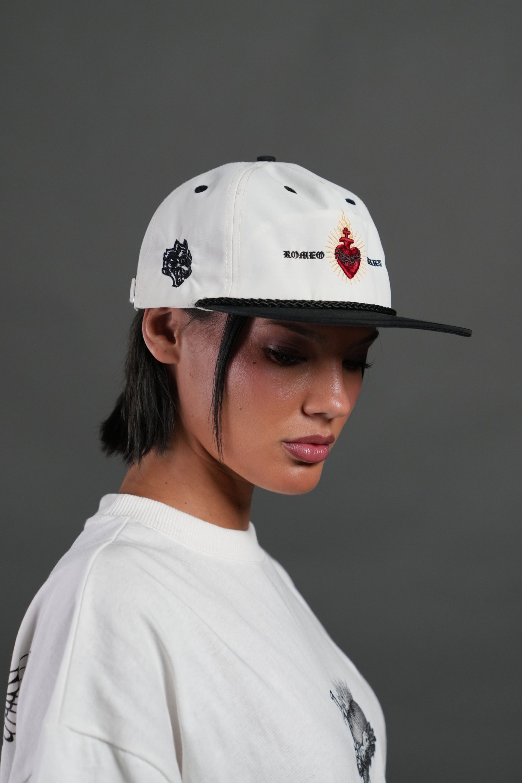 Doomed Love Paradise Hat in Cream/Black - Image 5