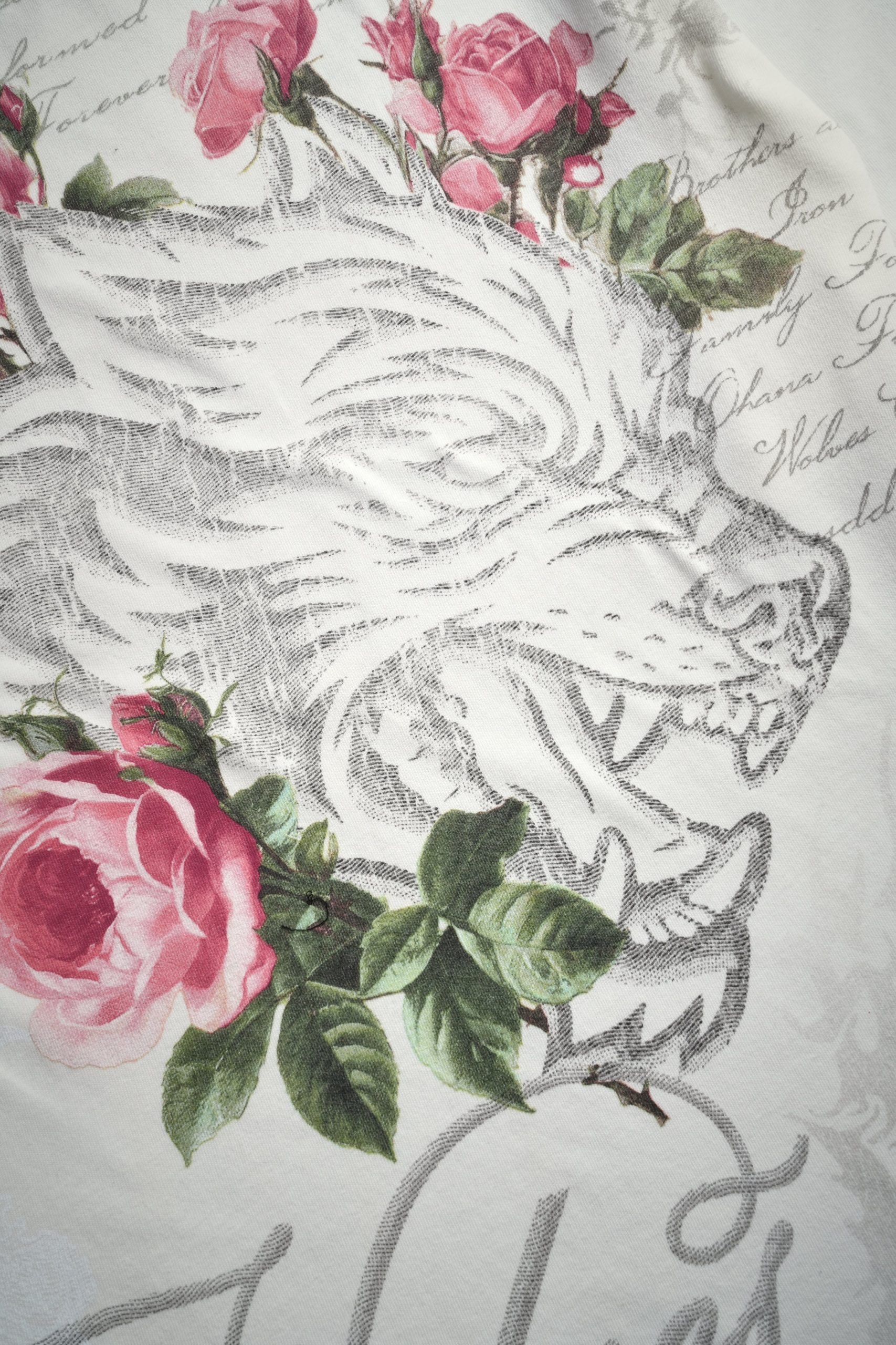 Nocturne Bloom Premium Oversized Tee in Cream - Image 10