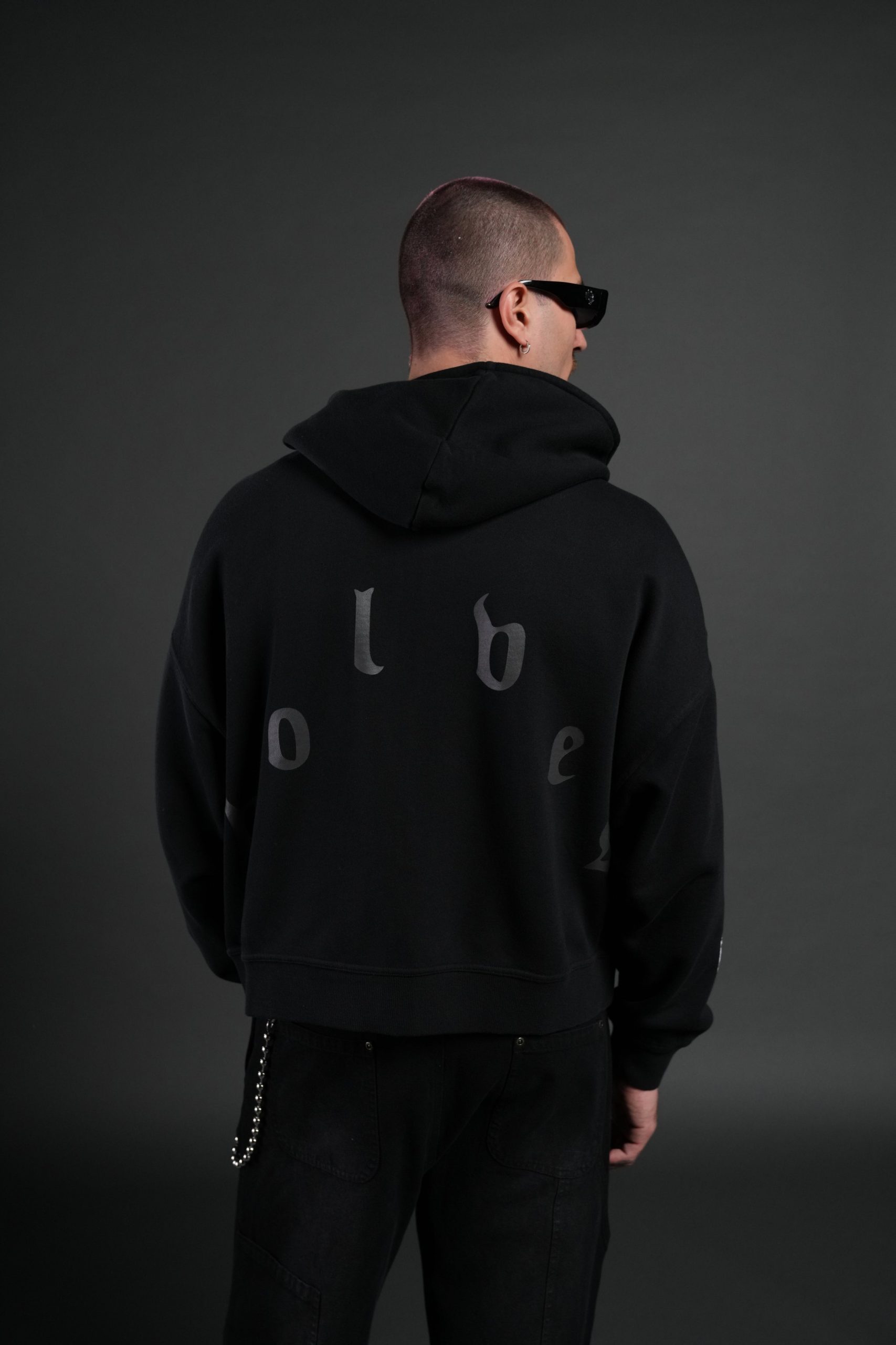 Heart of Thorns Vex Double Zip Hoodie in Black - Image 2