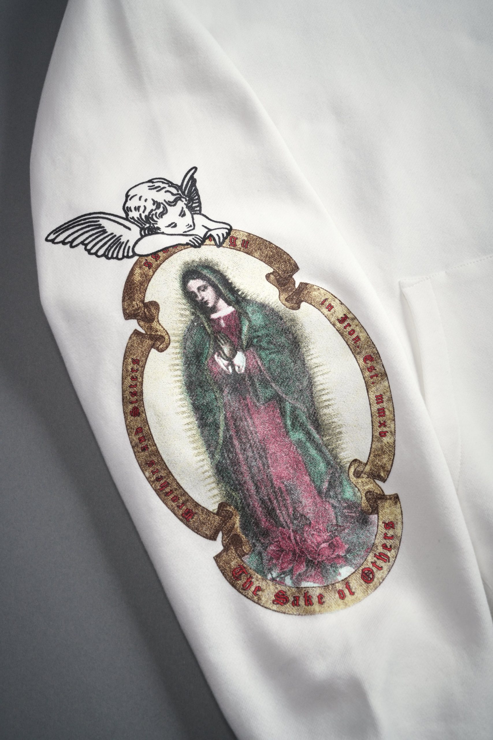 Holy Vow Pierce Hoodie in Cream - Image 9