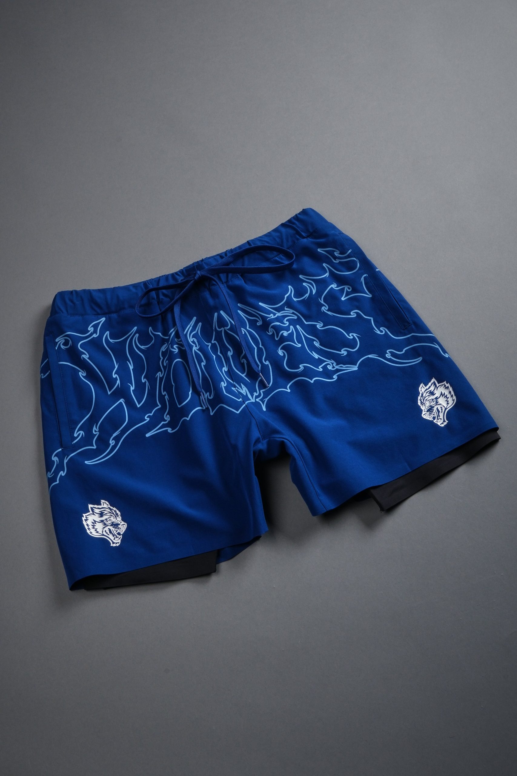 WLVS NFGU Compression Shorts in Darc Cobalt - Image 6