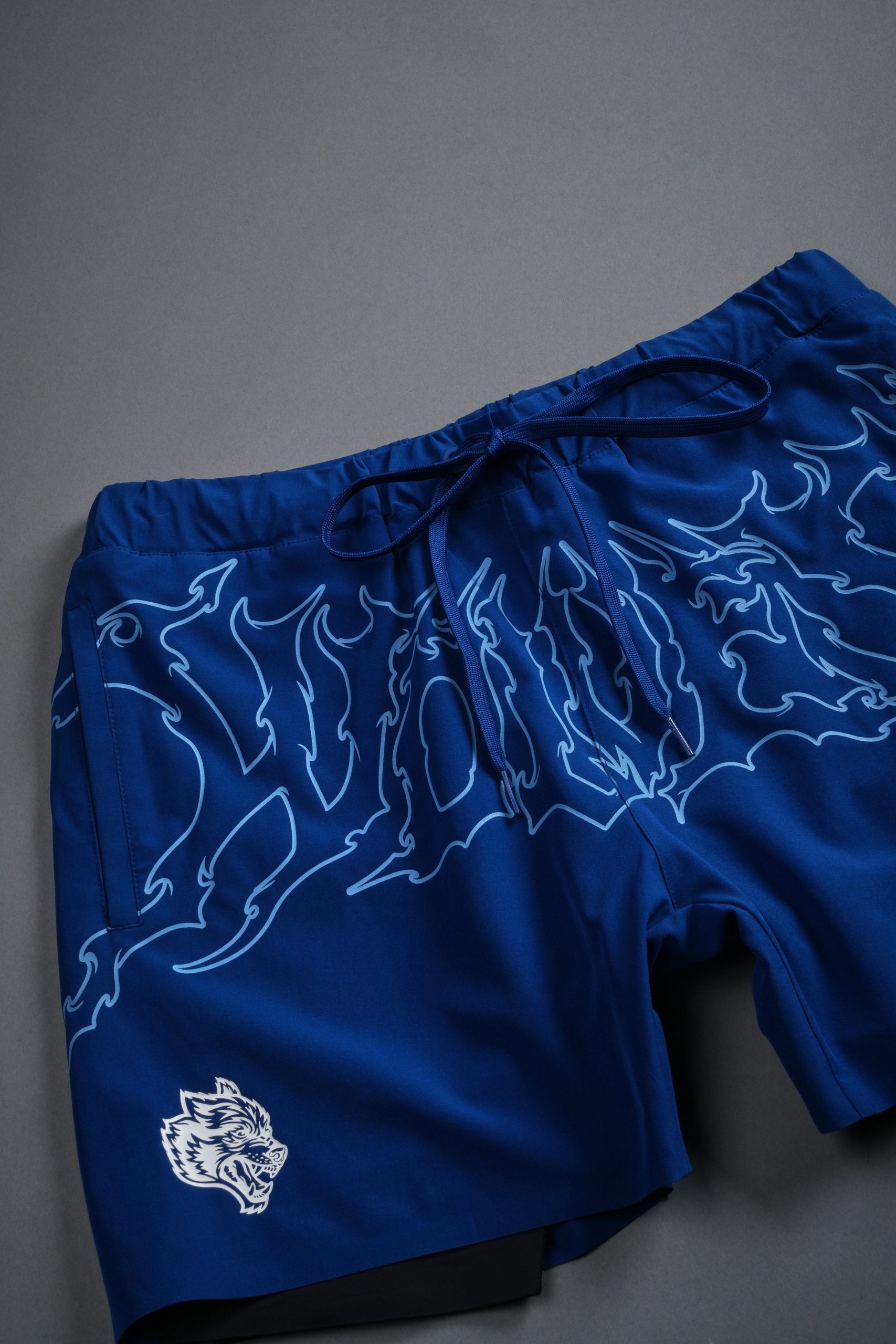 WLVS NFGU Compression Shorts in Darc Cobalt - Image 7