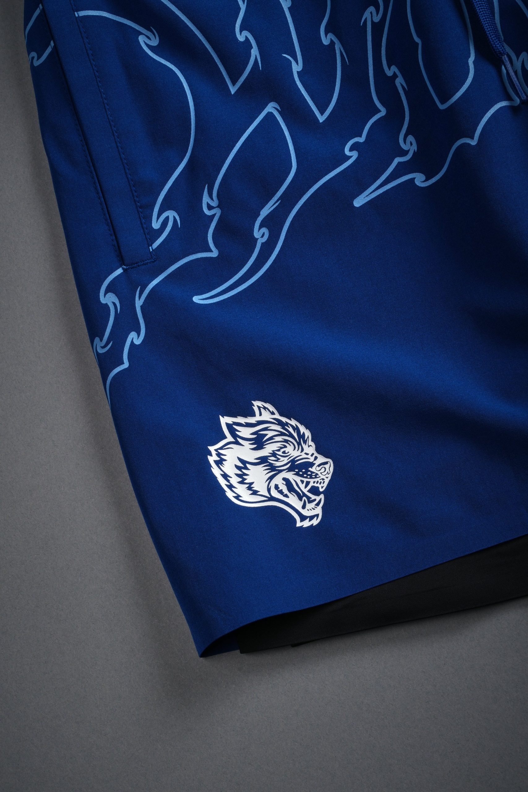 WLVS NFGU Compression Shorts in Darc Cobalt - Image 8