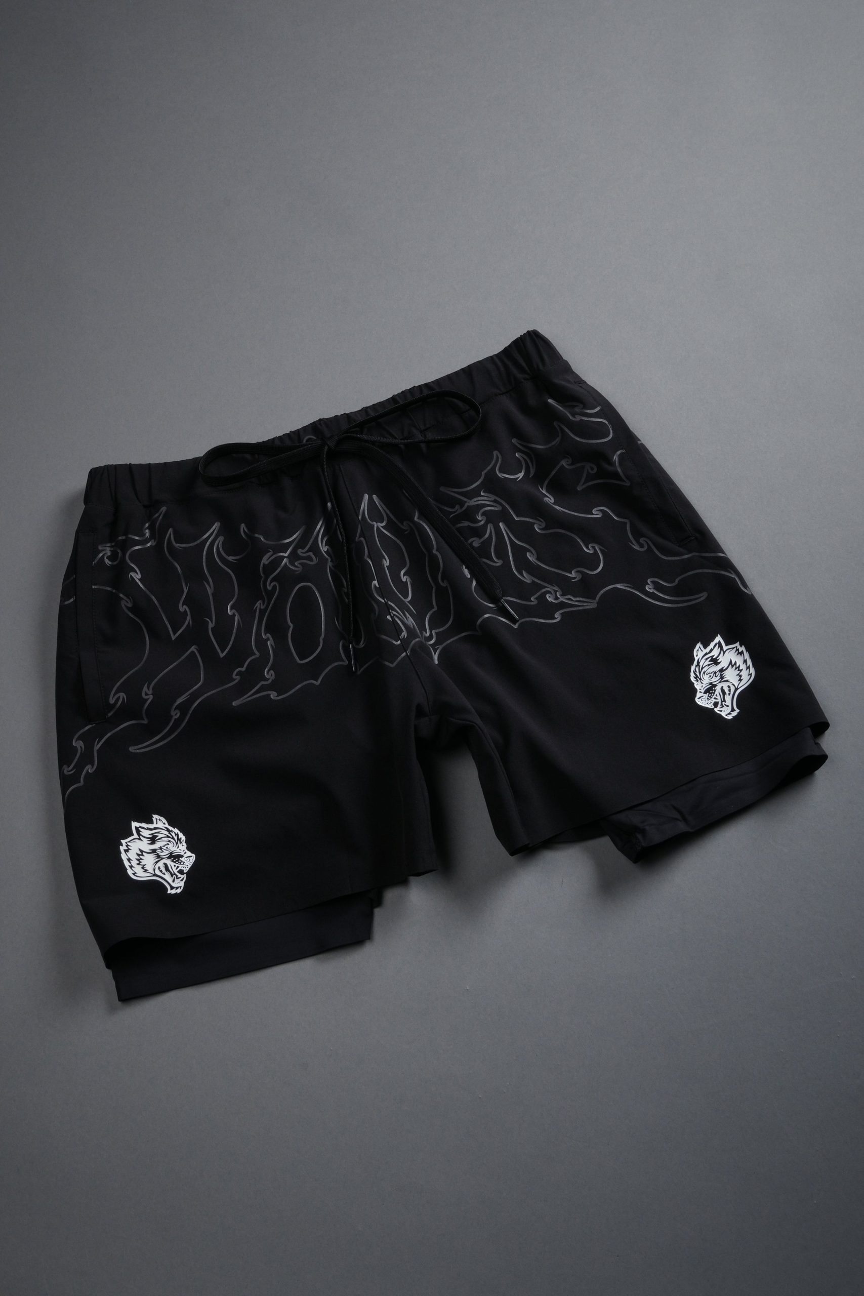WLVS NFGU Compression Shorts in Black - Image 6
