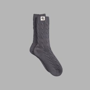 Wolf Patch Evey Socks in Wolf Gray
