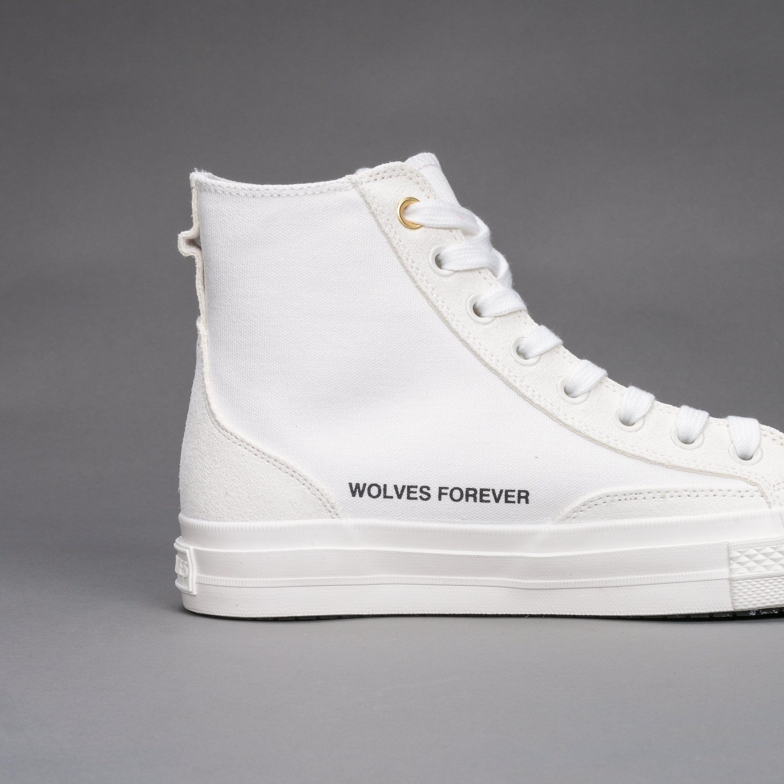 Wolves Forever Sueded Walk 1-DIOS High Top Shoe in White - Image 9