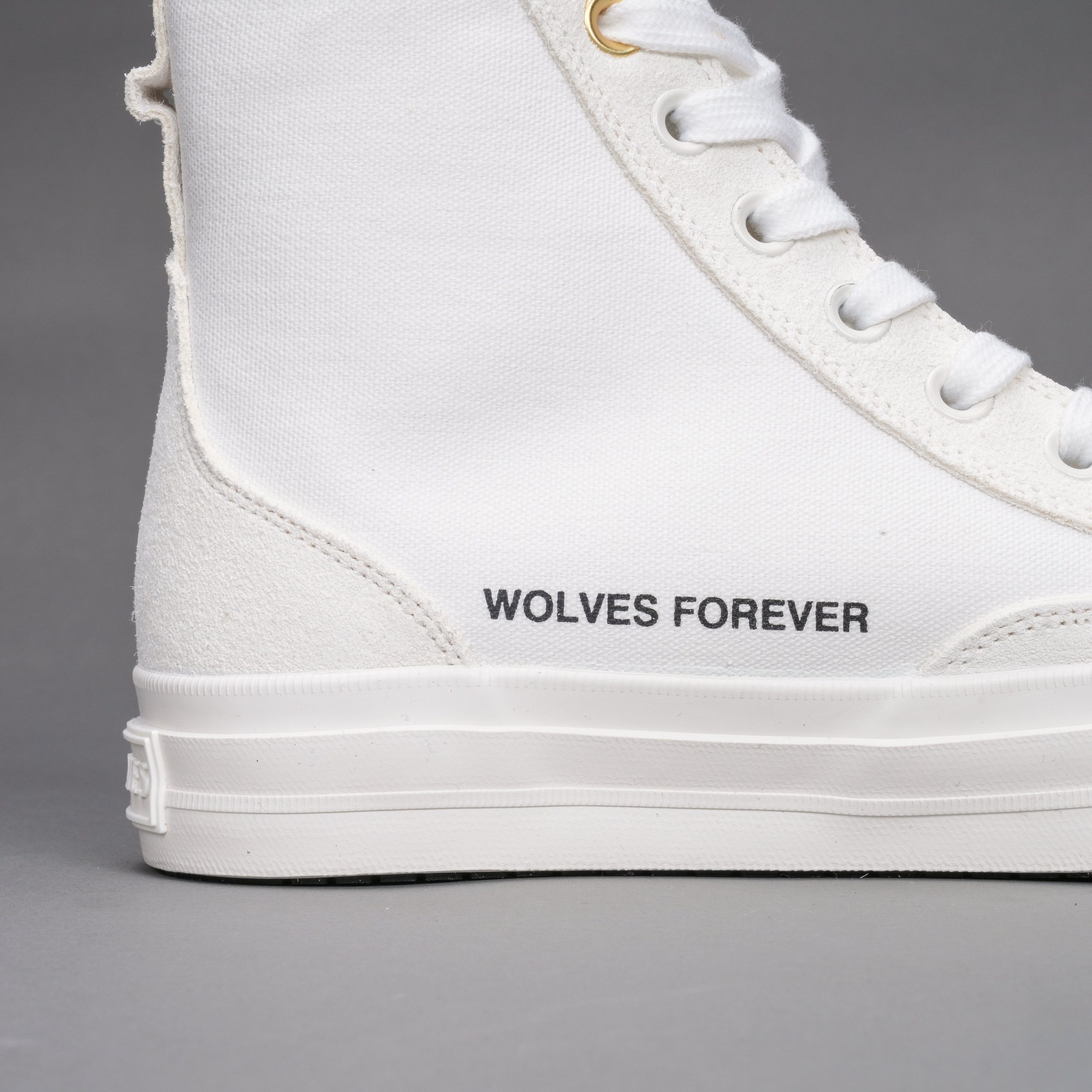 Wolves Forever Sueded Walk 1-DIOS High Top Shoe in White - Image 8