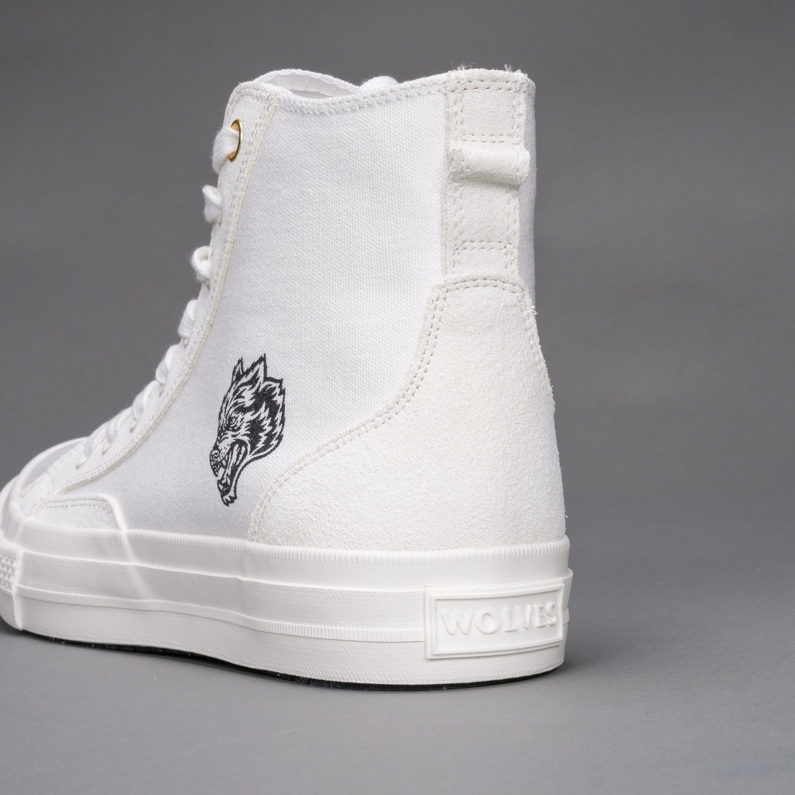 Wolves Forever Sueded Walk 1-DIOS High Top Shoe in White - Image 7