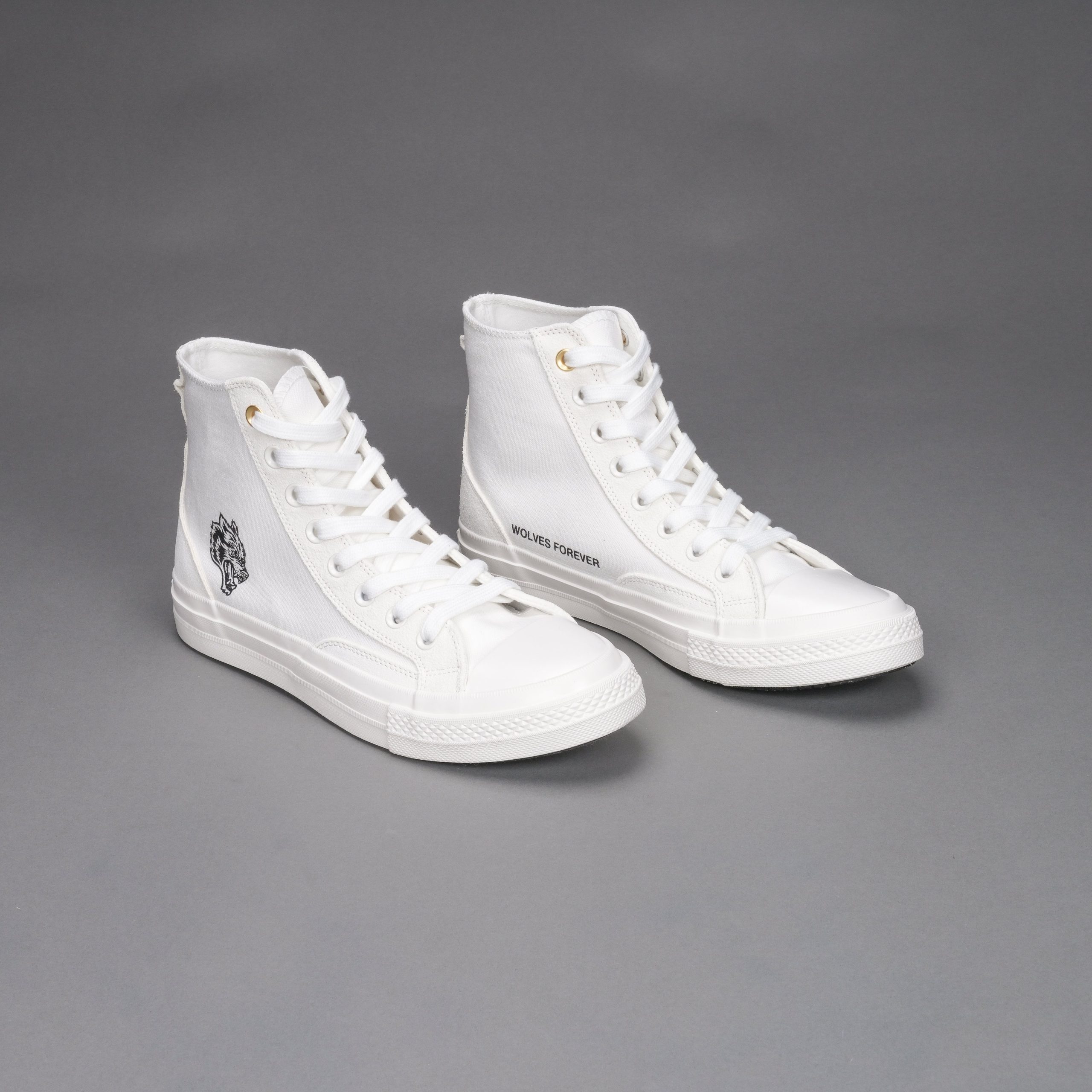 Wolves Forever Sueded Walk 1-DIOS High Top Shoe in White - Image 10