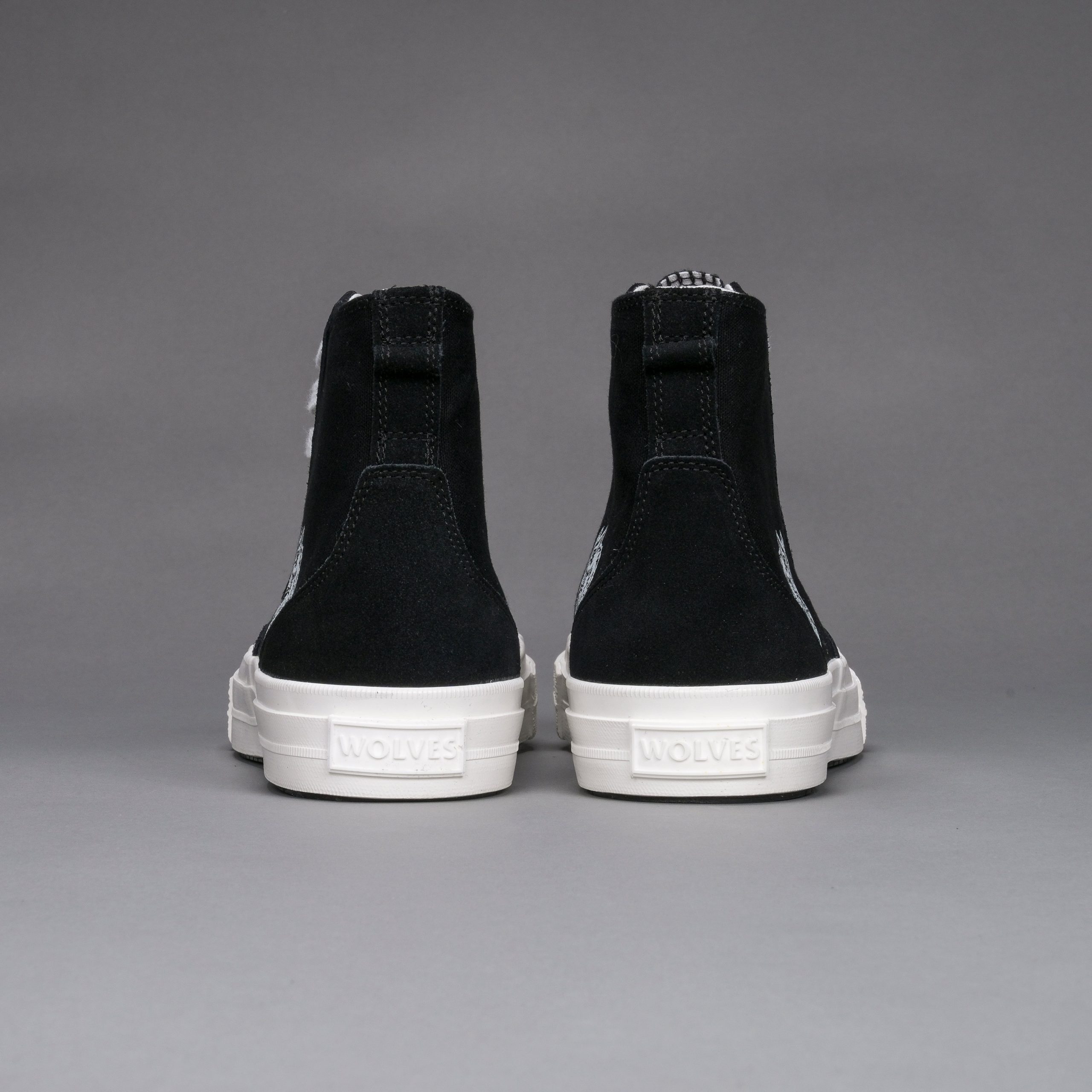 Wolves Forever Sueded Walk 1-DIOS High Top Shoe in Black - Image 8