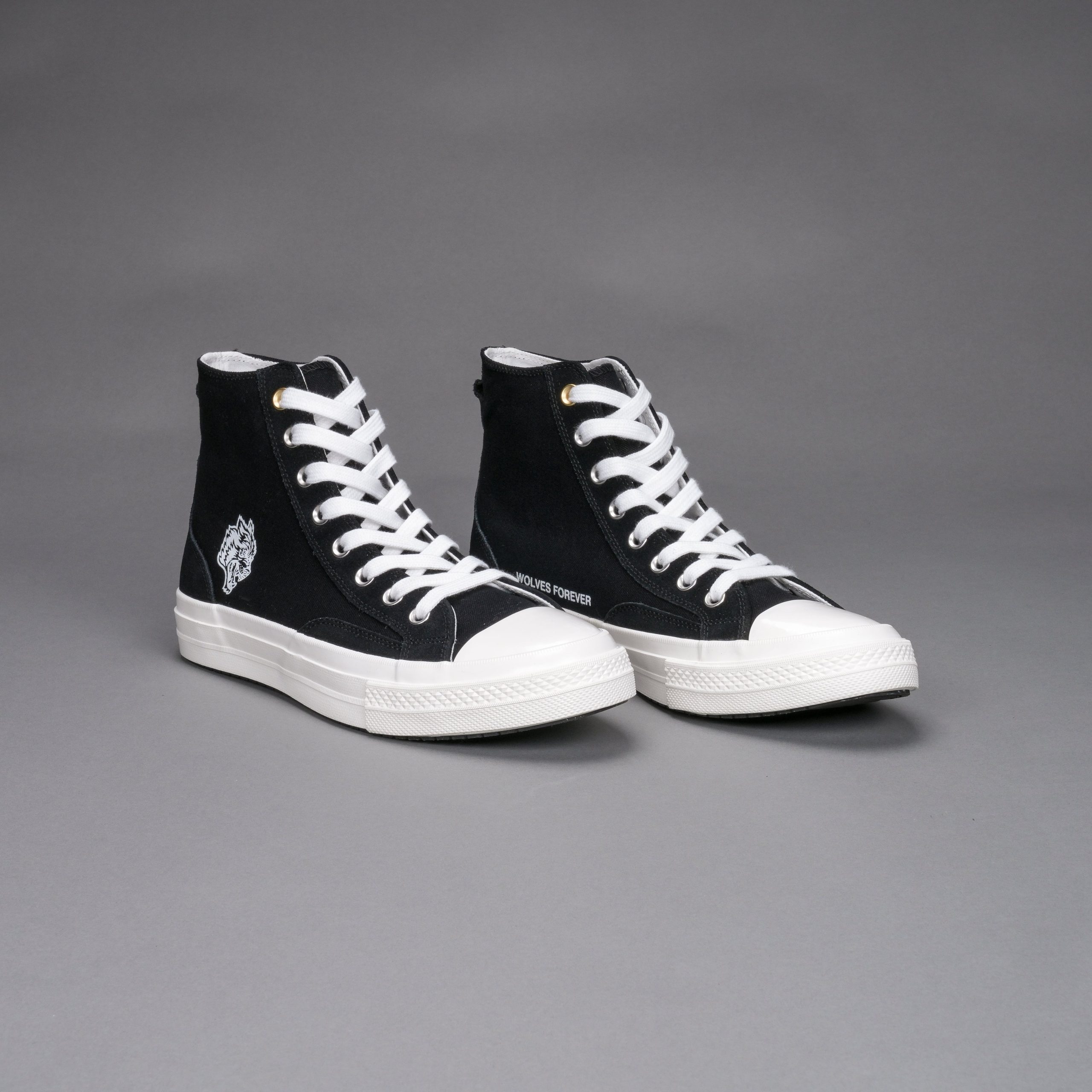 Wolves Forever Sueded Walk 1-DIOS High Top Shoe in Black - Image 9