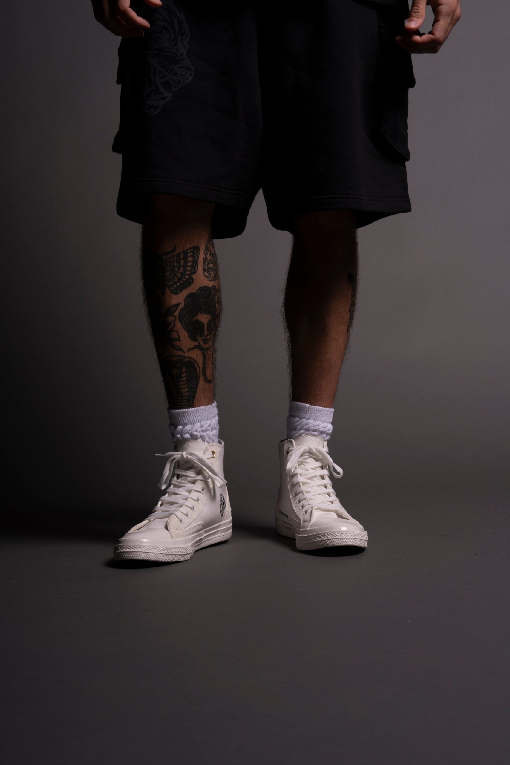 Wolves Forever Sueded Walk 1-DIOS High Top Shoe in White - Image 4