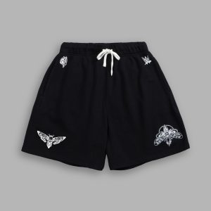 Moth Forever Oversized Post Lounge Sweat Shorts in Black